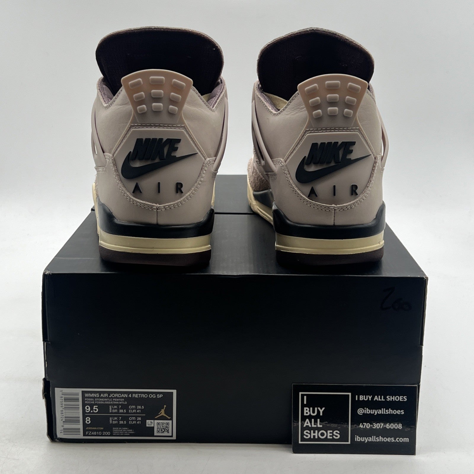 Size 9.5W - A Ma Maniére x Air Jordan 4 Retro While You Were Sleeping FZ4810-200