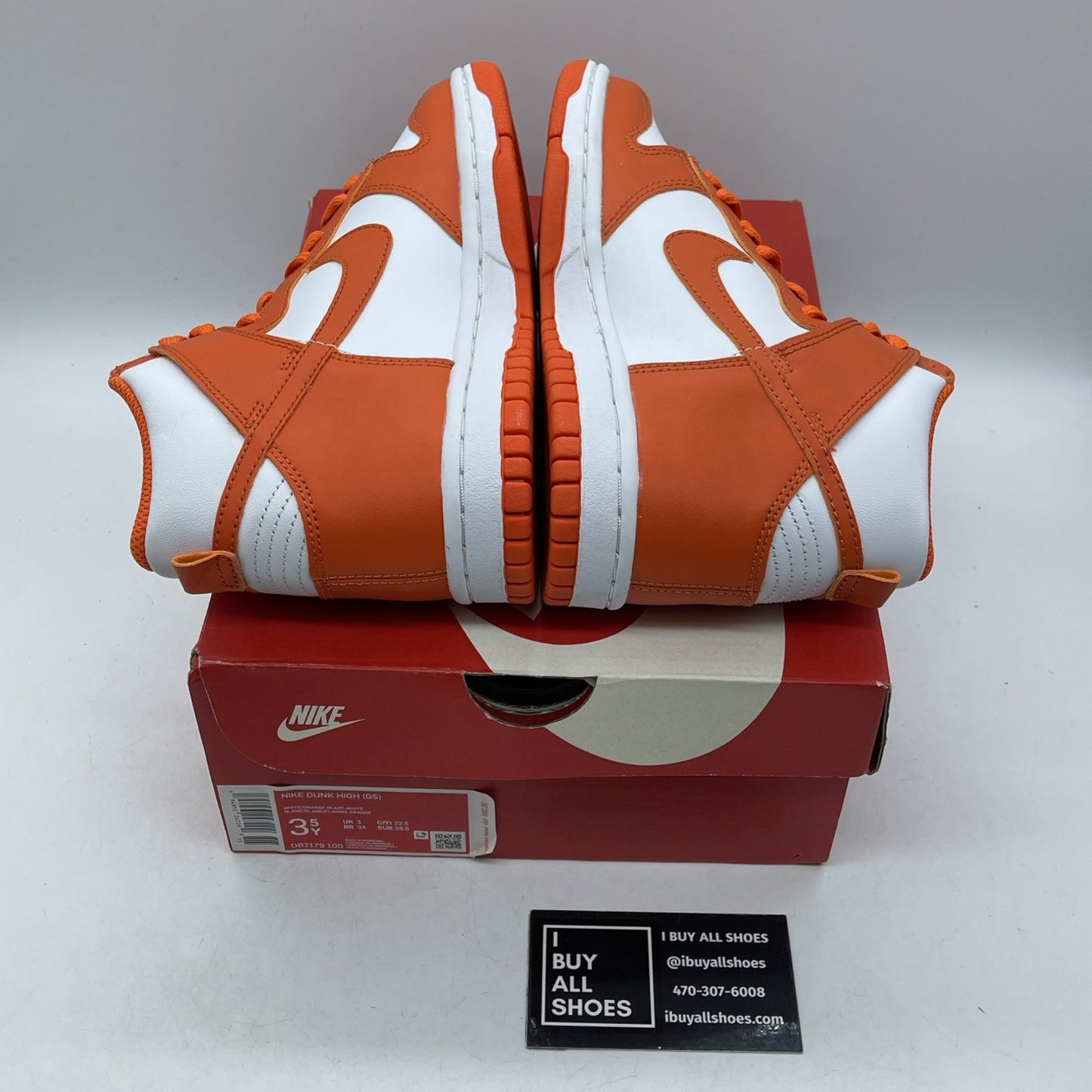 Size 3.5Y - Nike Dunk High SP  Syracuse Orange Preschool GS (DD2314-100)