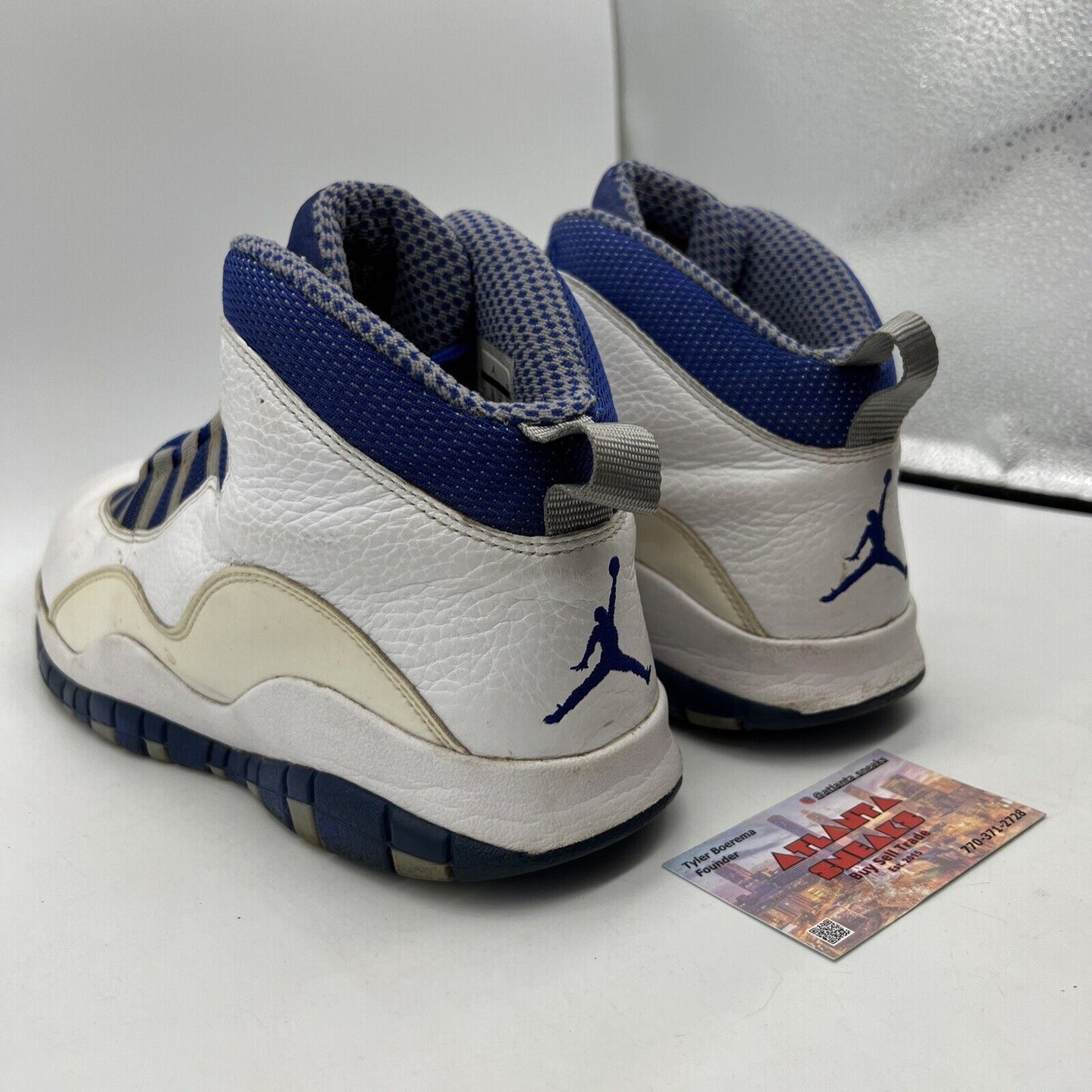 Size 11 - Air Jordan 10 Retro TXT Old Royal White Blue Leather (487214-107)