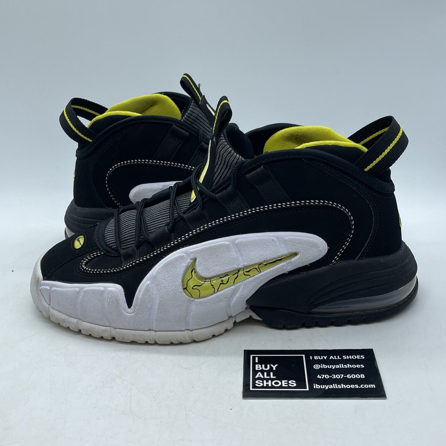 Size 9 - Nike Air Max Penny 1 Lester Middle School Yellow Black Suede FN6884-100