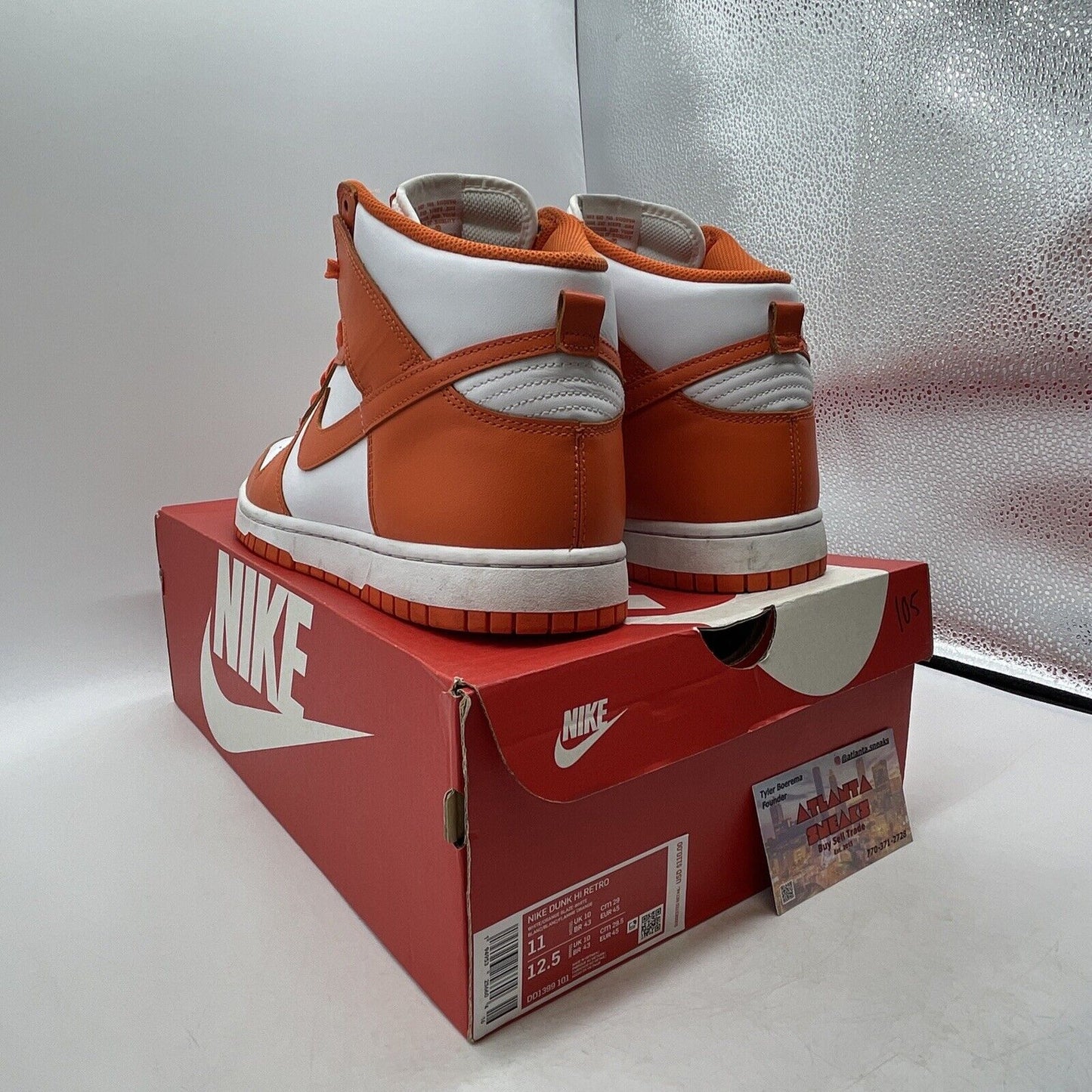 Size 11 - Nike Dunk SP 2021 High Syracuse Orange White Leather (DD1399-101)