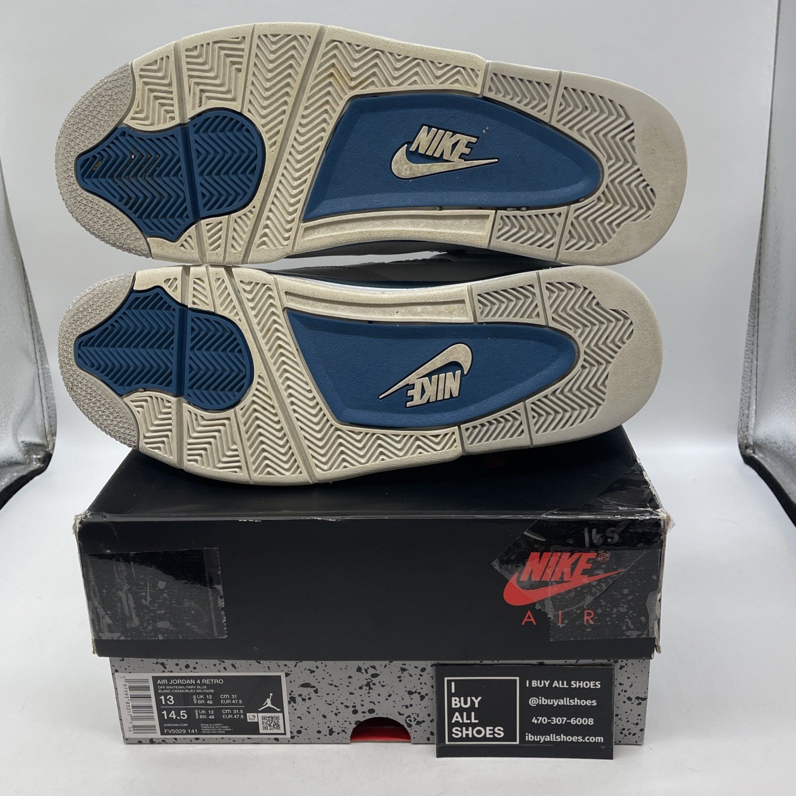 Size 13 - Air Jordan 4 Retro 2024 Military Blue (FV5029-141)