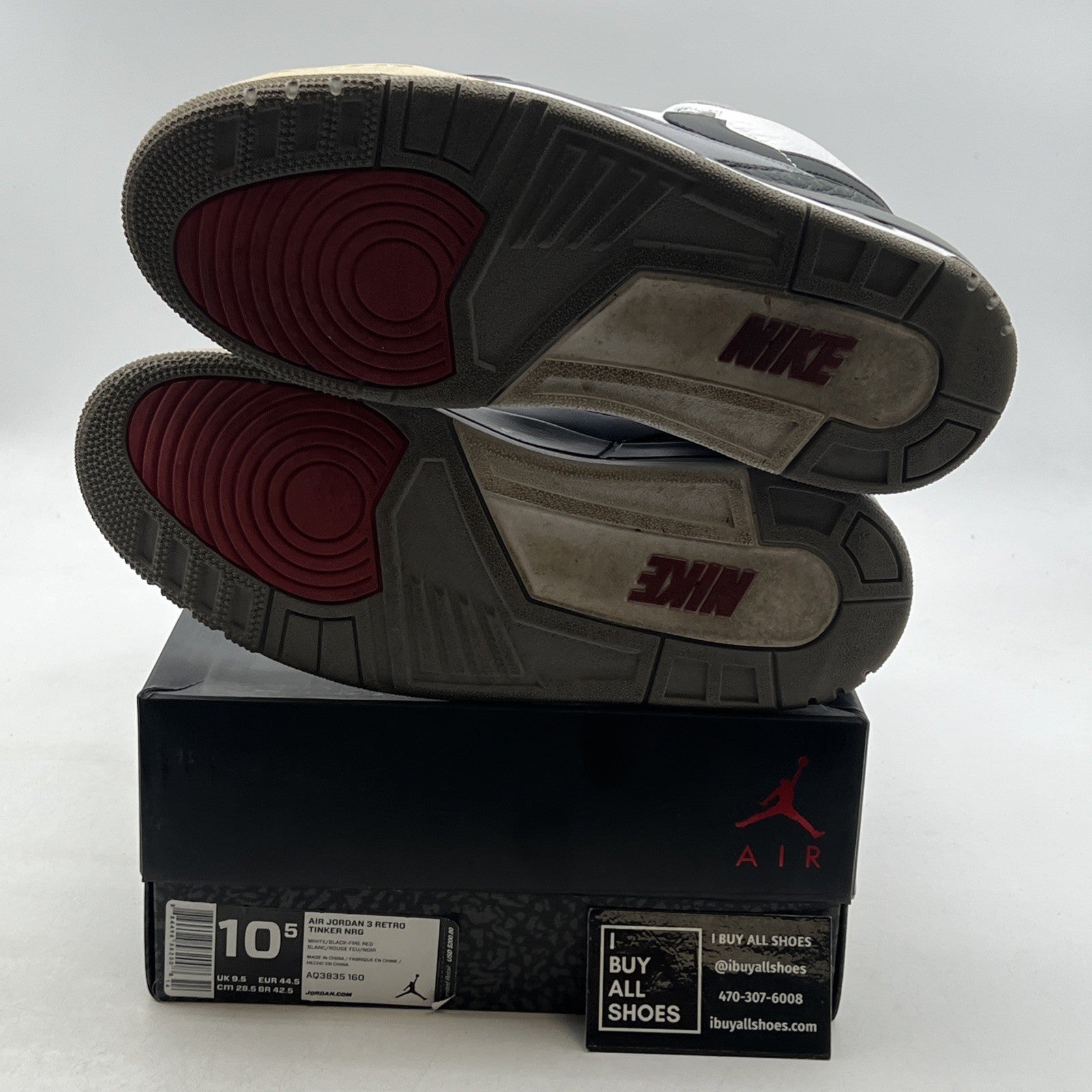 Size 10.5 - Air Jordan 3 Retro NRG Tinker 2018 (AQ3835-160)