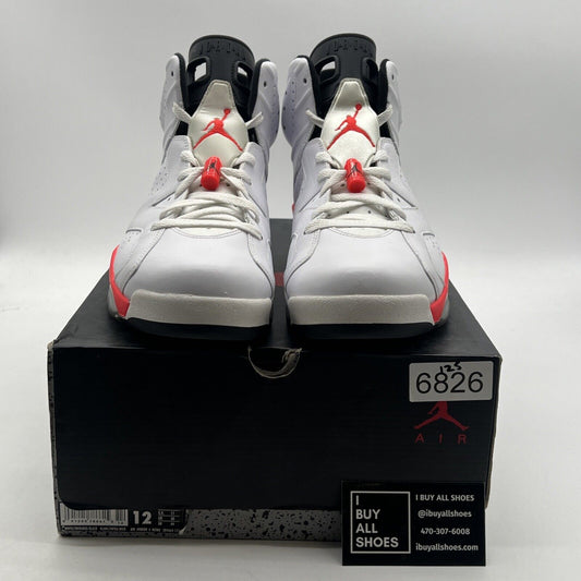 Size 12 - Air Jordan 6 Retro 2014 White Infrared (384664-123)
