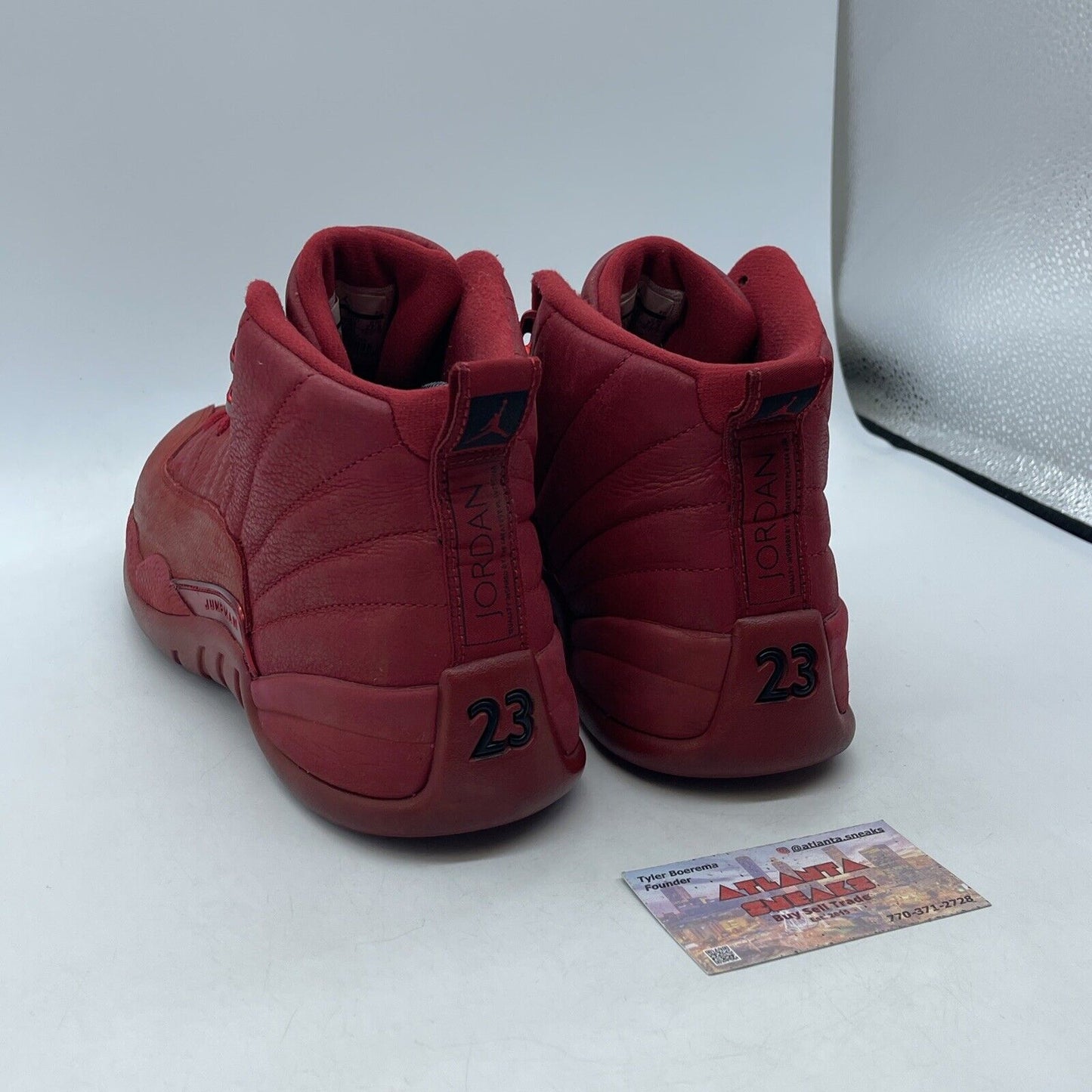 Size 9.5 - Air Jordan 12 Retro GYM RED Black Suede Leather (130690-601)