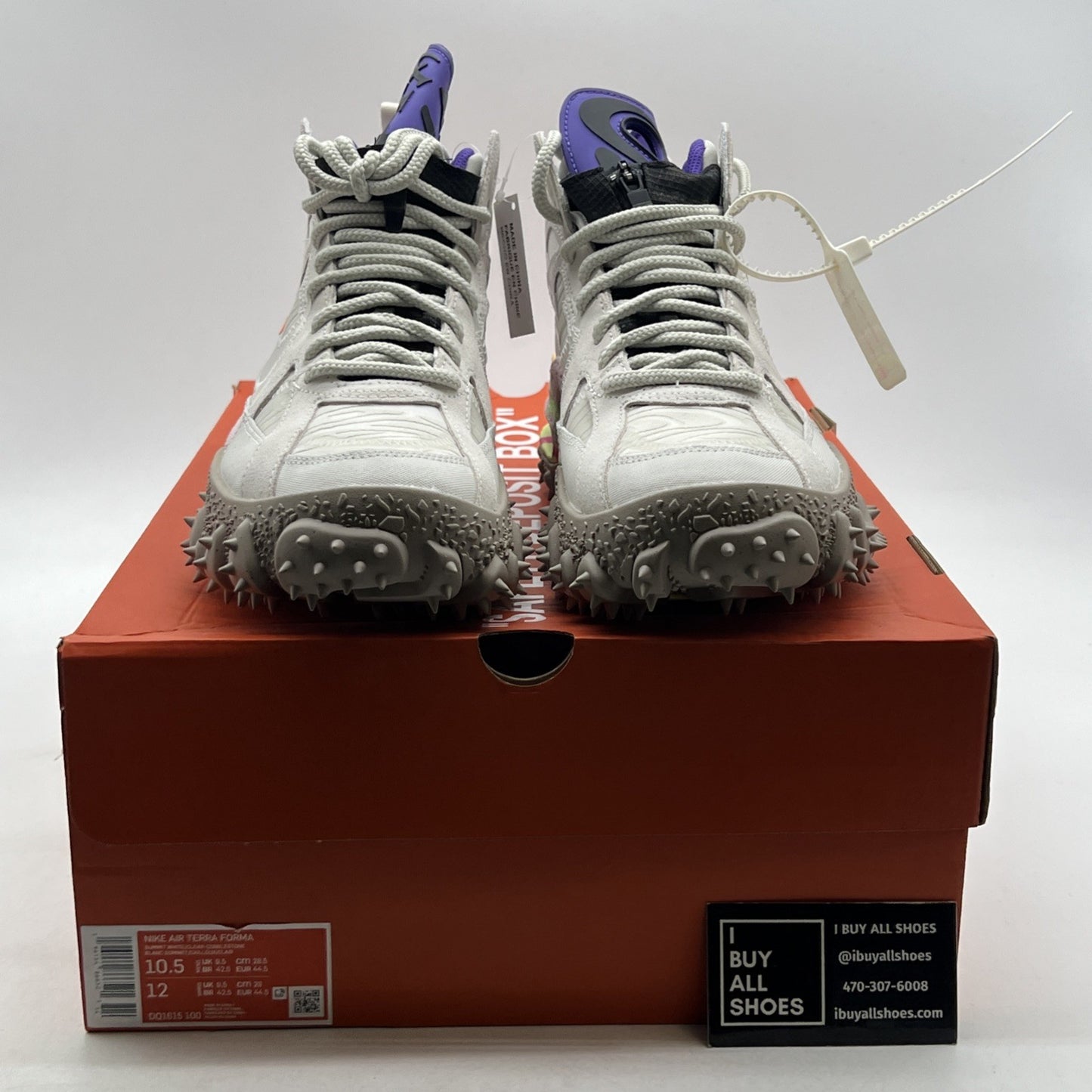 Size 10.5 - Nike Off-White x Air Terra Forma White (DQ1615-100)