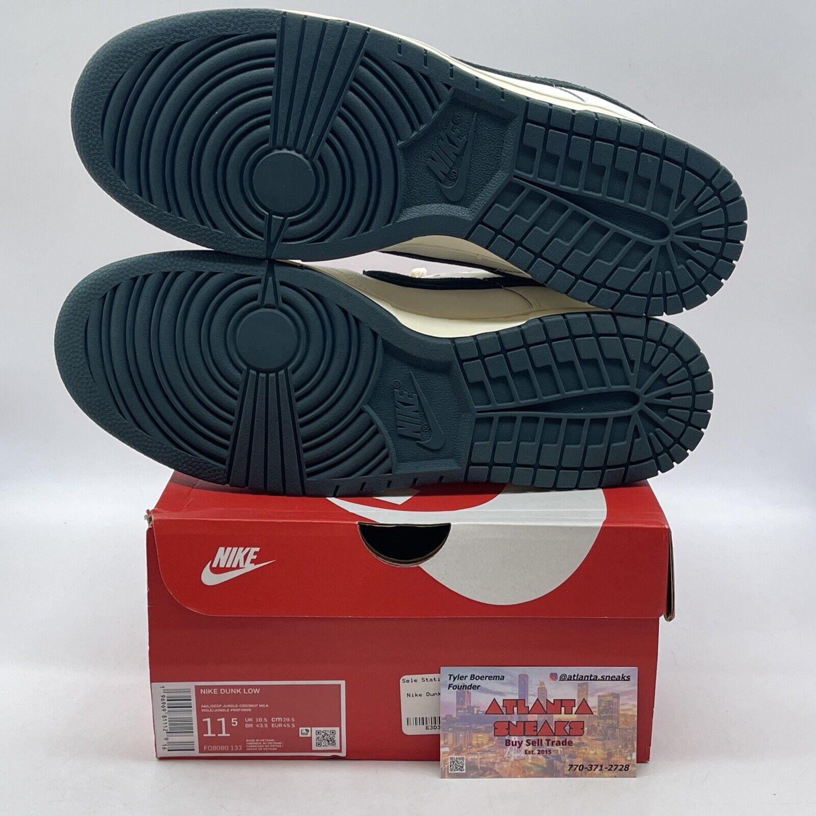 Size 11.5 - Nike Dunk Low Athletic Department - Deep Jungle Suede (FQ8080-133)