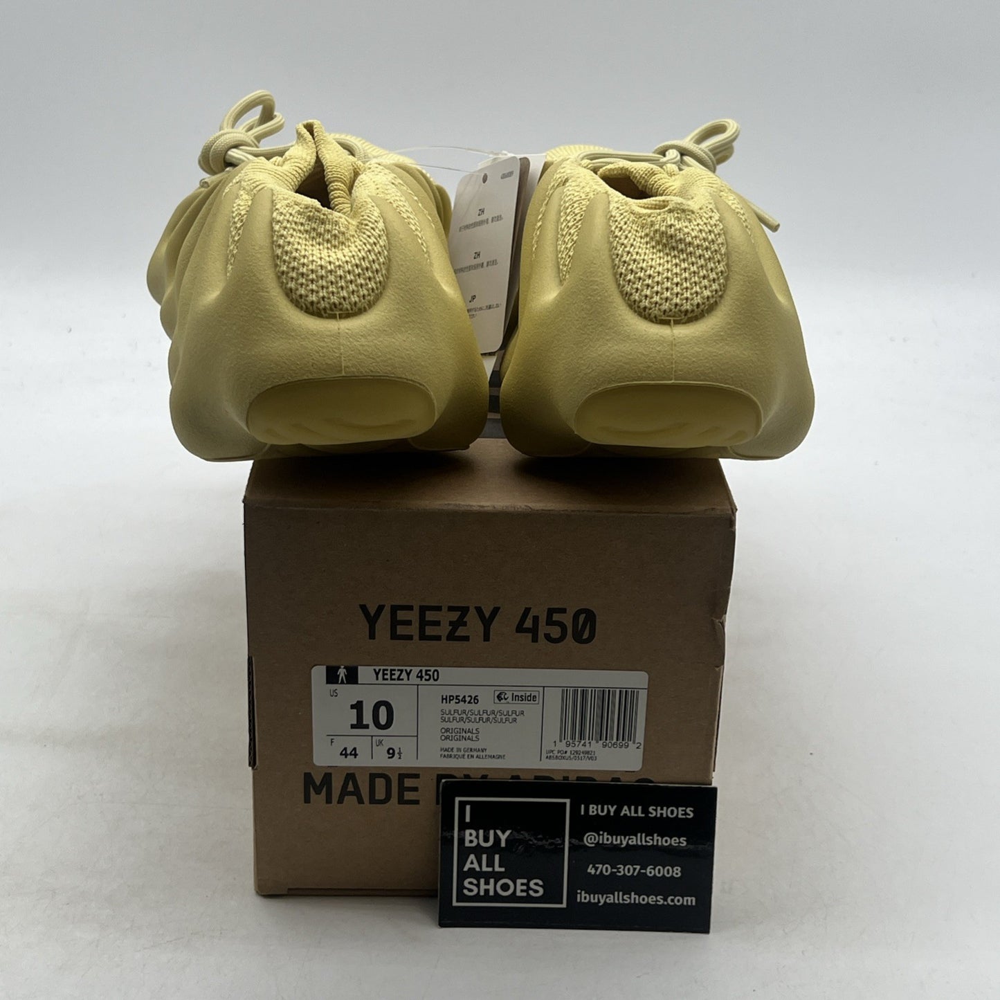 Size 10 - adidas Yeezy 450 Sulfur (HP5426)