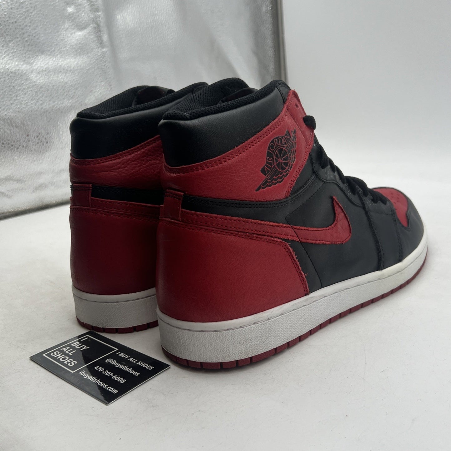Size 14 - Air Jordan 1 Retro OG High Banned, Bred (555088-001)