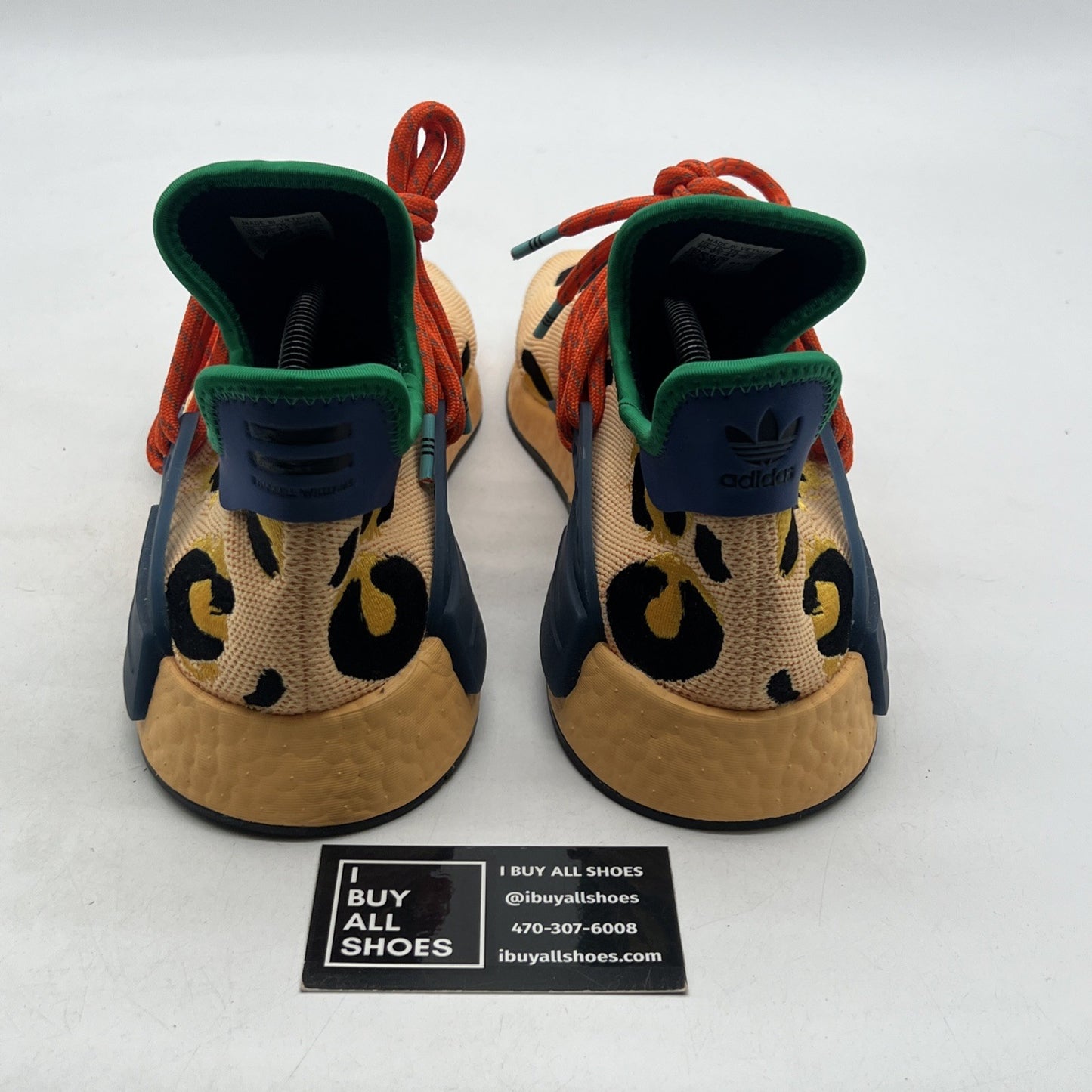 Size 10 - adidas Pharrell x NMD Human Race Animal Print - Pulse Amber (HP3221)