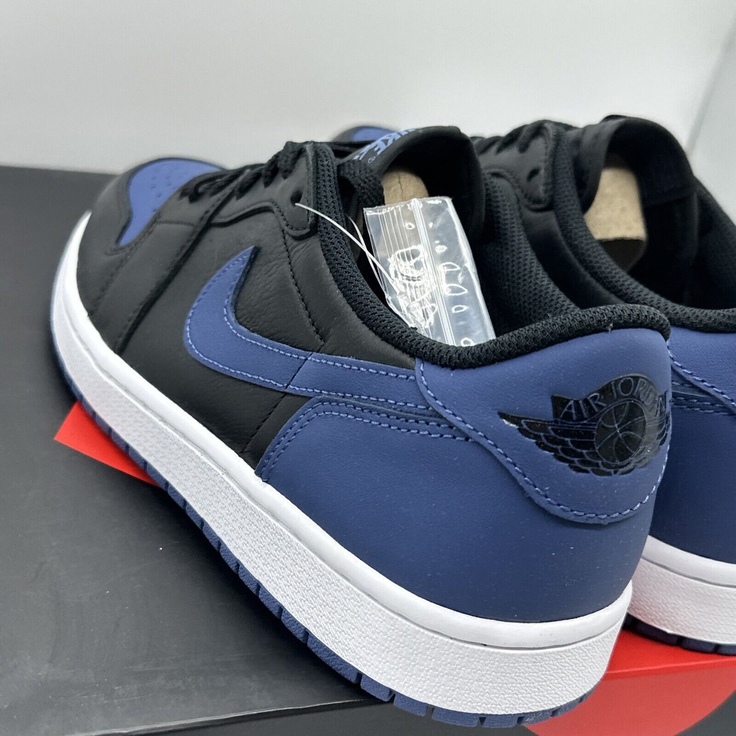 Size 10.5 - Jordan 1 Low OG Mystic Navy Blue Black Nice Leather With Box OG All