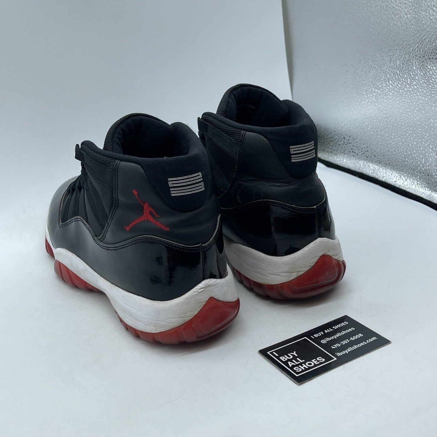 Size 11.5 - Jordan 11 Retro High Bred Black Red Suede Leather (378037-061)