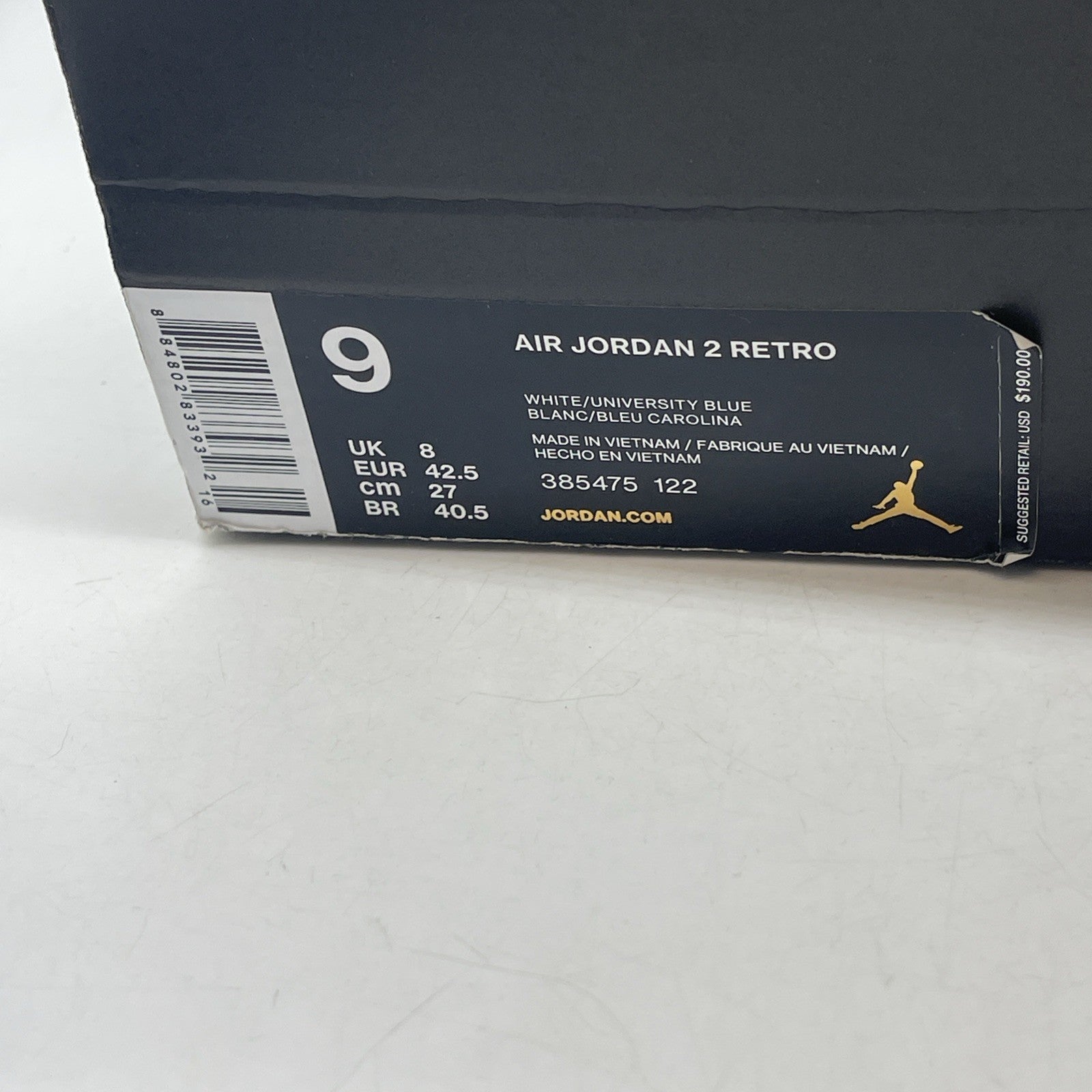 Size 9 - Air Jordan 2 Retro 2018 Melo (385475-122)