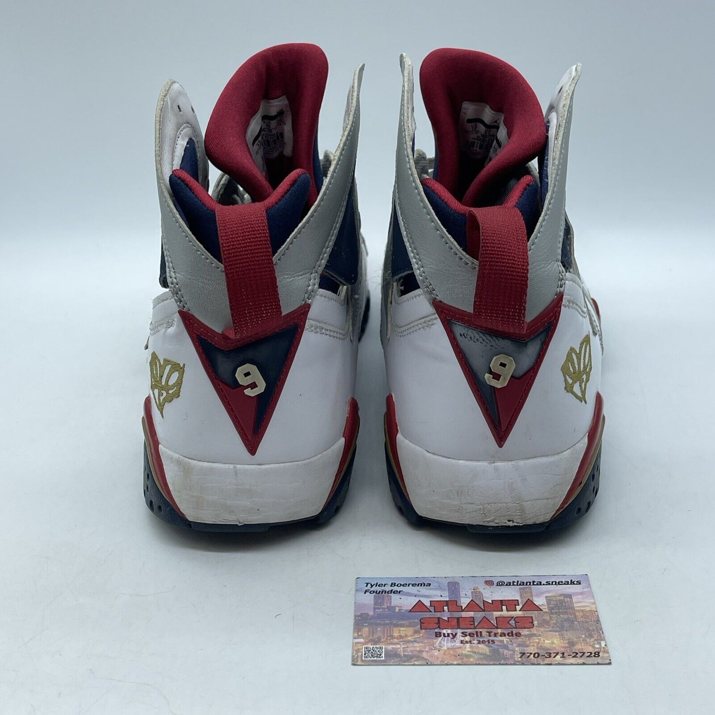 Size 12 - Air Jordan 7 Retro For The Love Of The Game White Silver (304775-103)