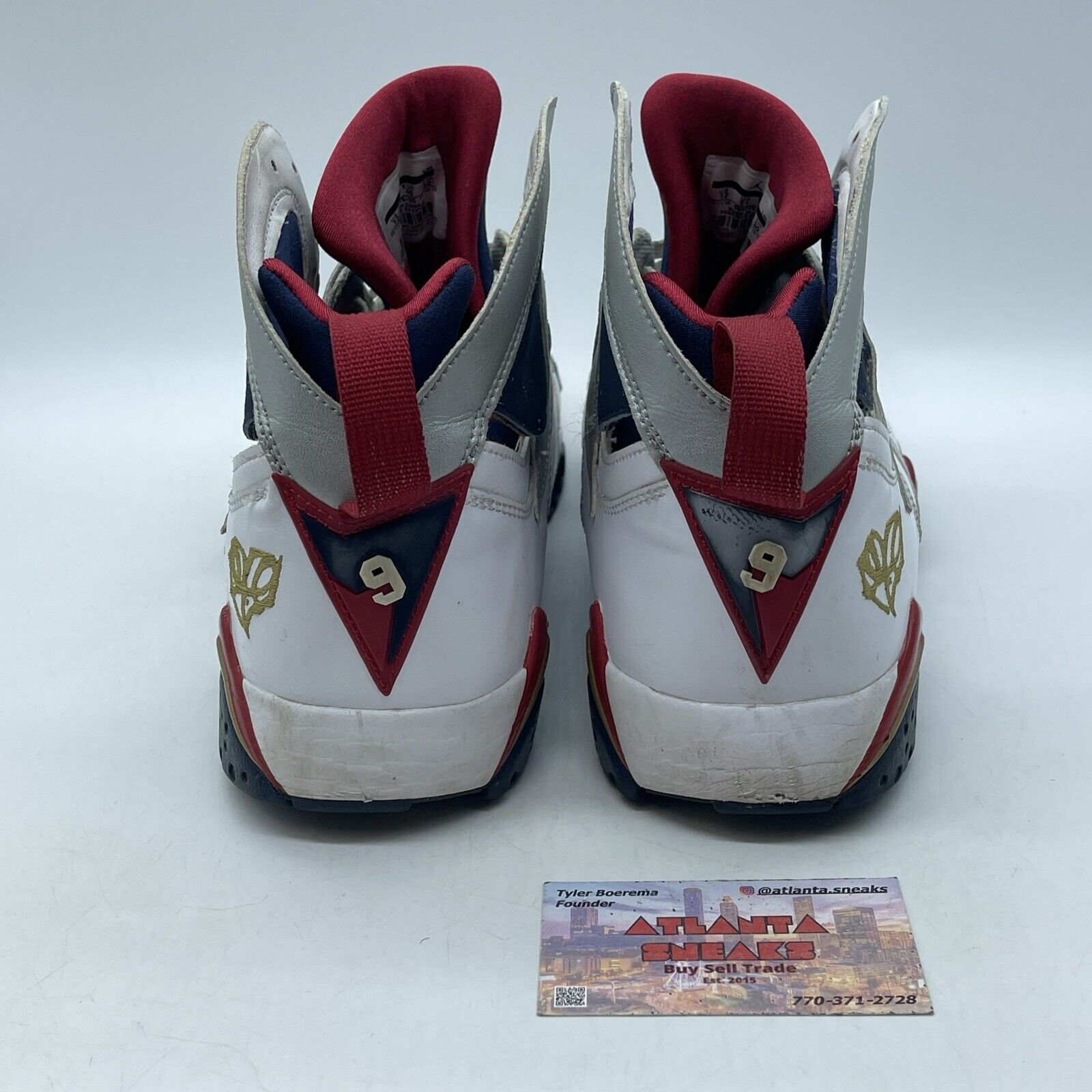 Size 12 - Air Jordan 7 Retro For The Love Of The Game White Silver (304775-103)