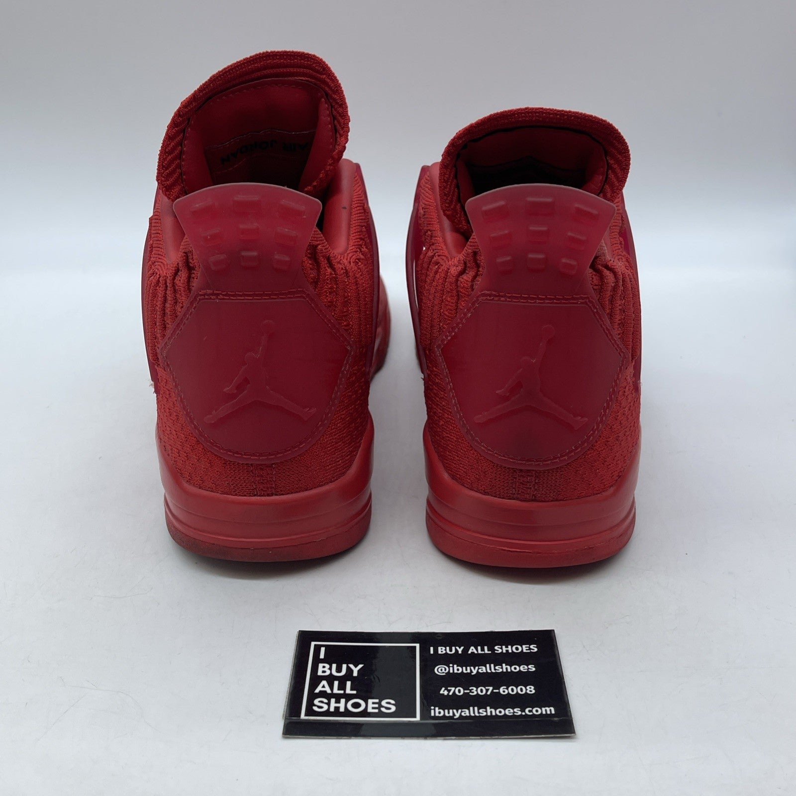 Size 10 - Air Jordan 4 Retro Flyknit University Red Suede (AQ3559-600)