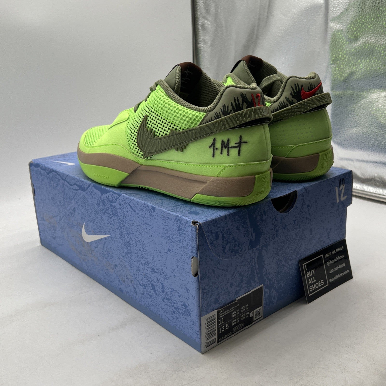 Size 11 - Nike Ja 1 NRG Halloween - Zombie (FD6565-500)