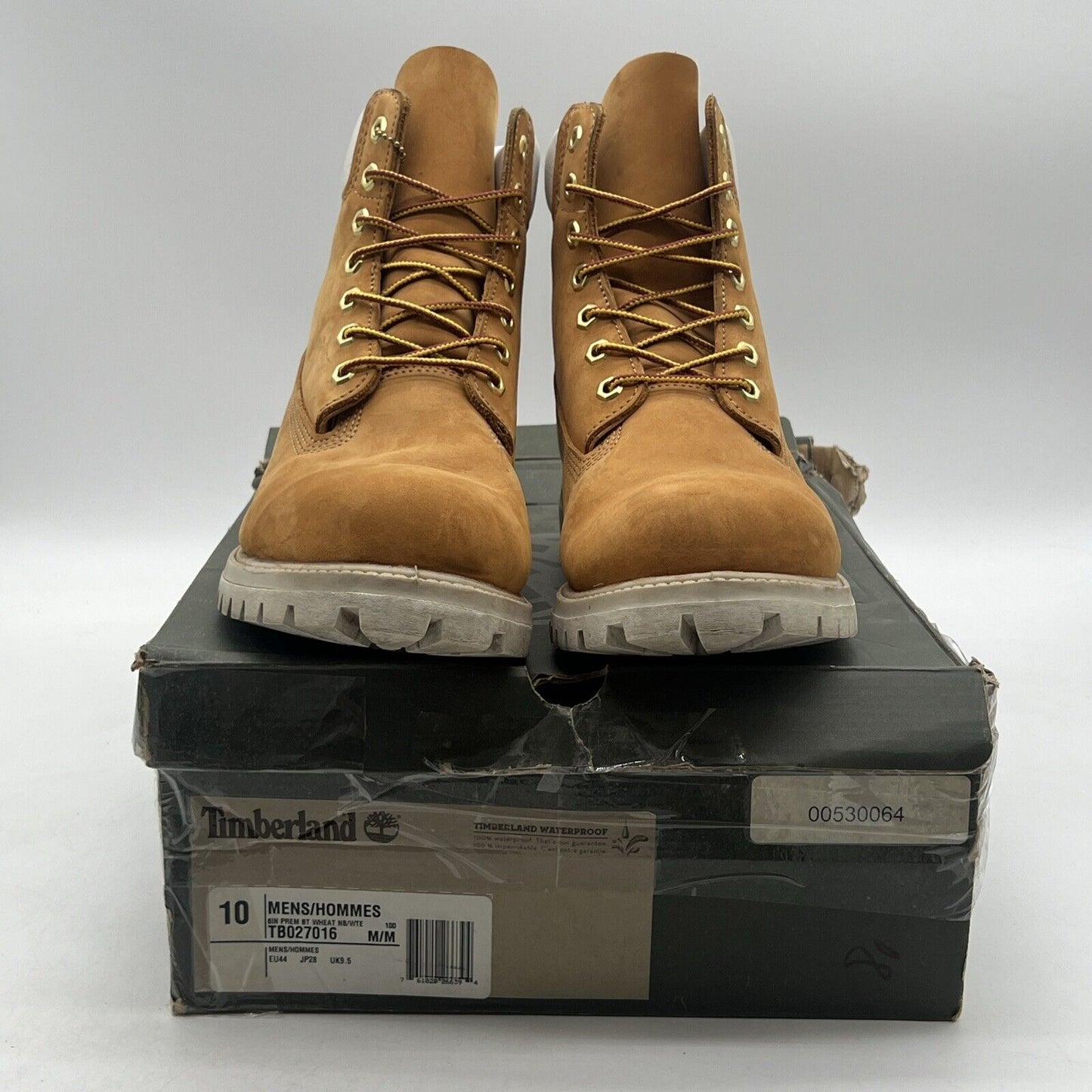 Size 10 - Timberland Boots Special edition White Trim Wheat White (TB027016)