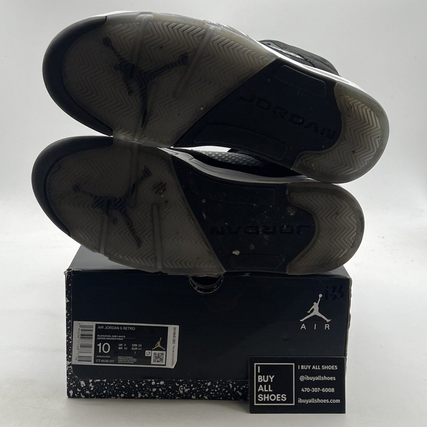 Size 10 - Air Jordan 5 Retro Mid Oreo (CT4838-011)