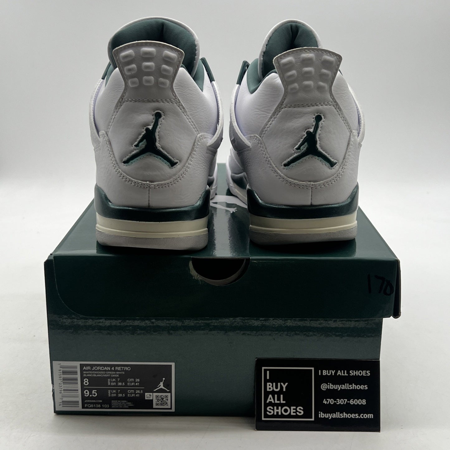 Size 8 - Air Jordan 4 Retro Oxidized Green (FQ8138-103)
