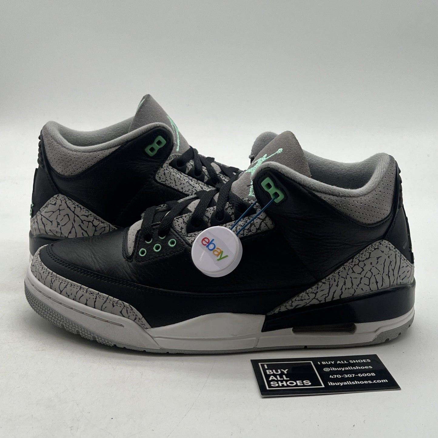 Size 10 - Air Jordan 3 Retro Green Glow (CT8532-031)