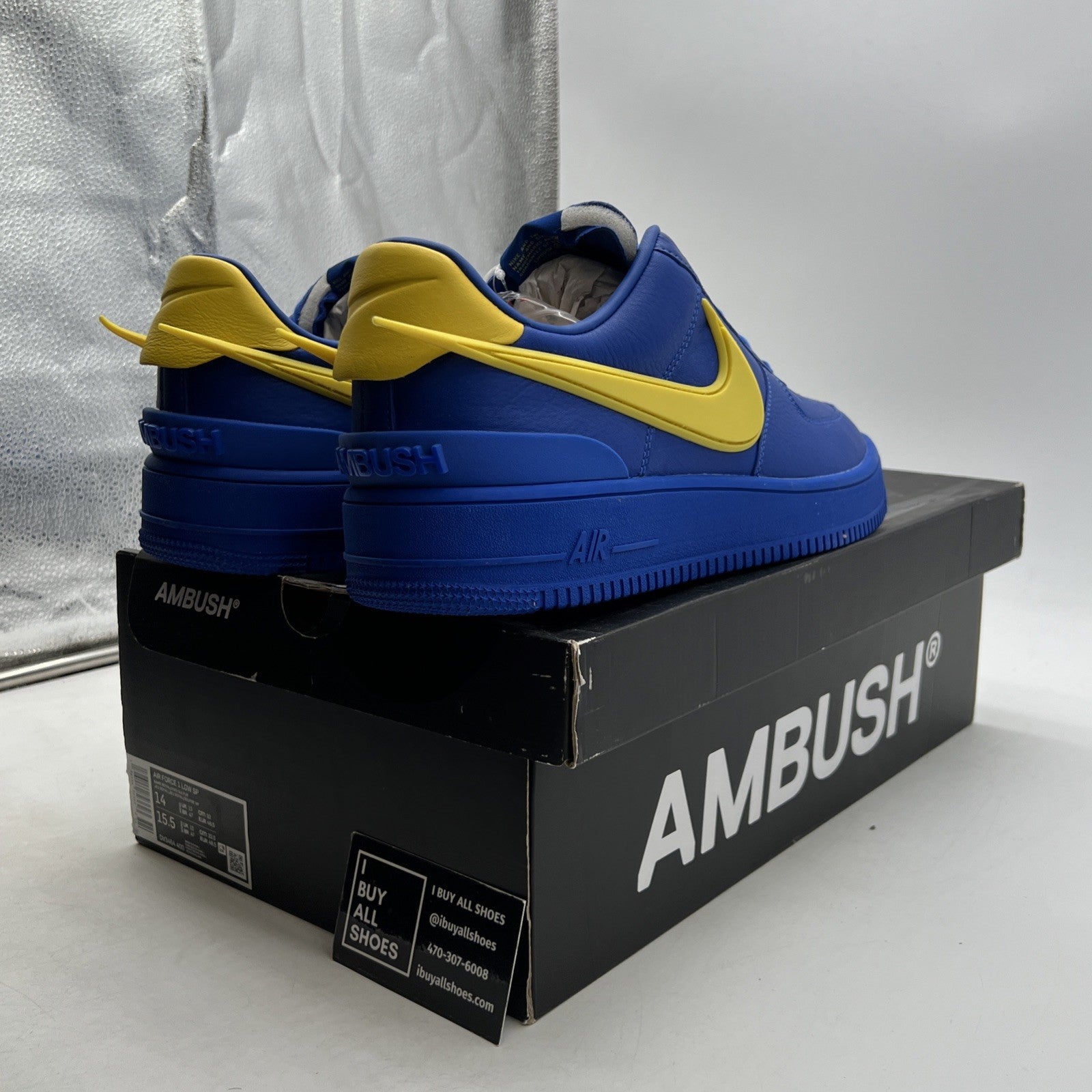 Size 14 - Nike AMBUSH x Air Force 1 Low Game Royal (DV3464-400)