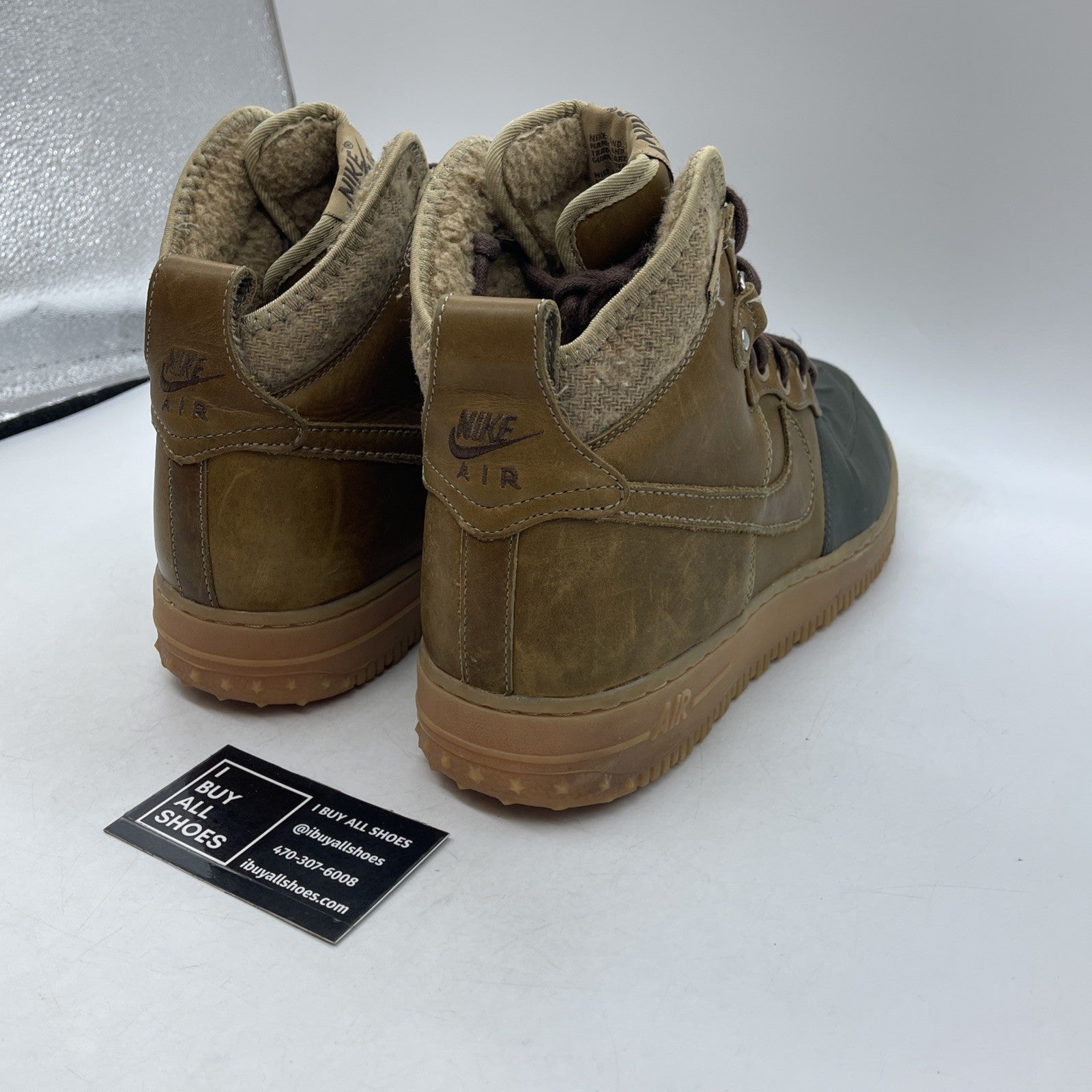 Size 11.5 - Nike Air Force 1 Duckboot Beach Tree (444745-201)
