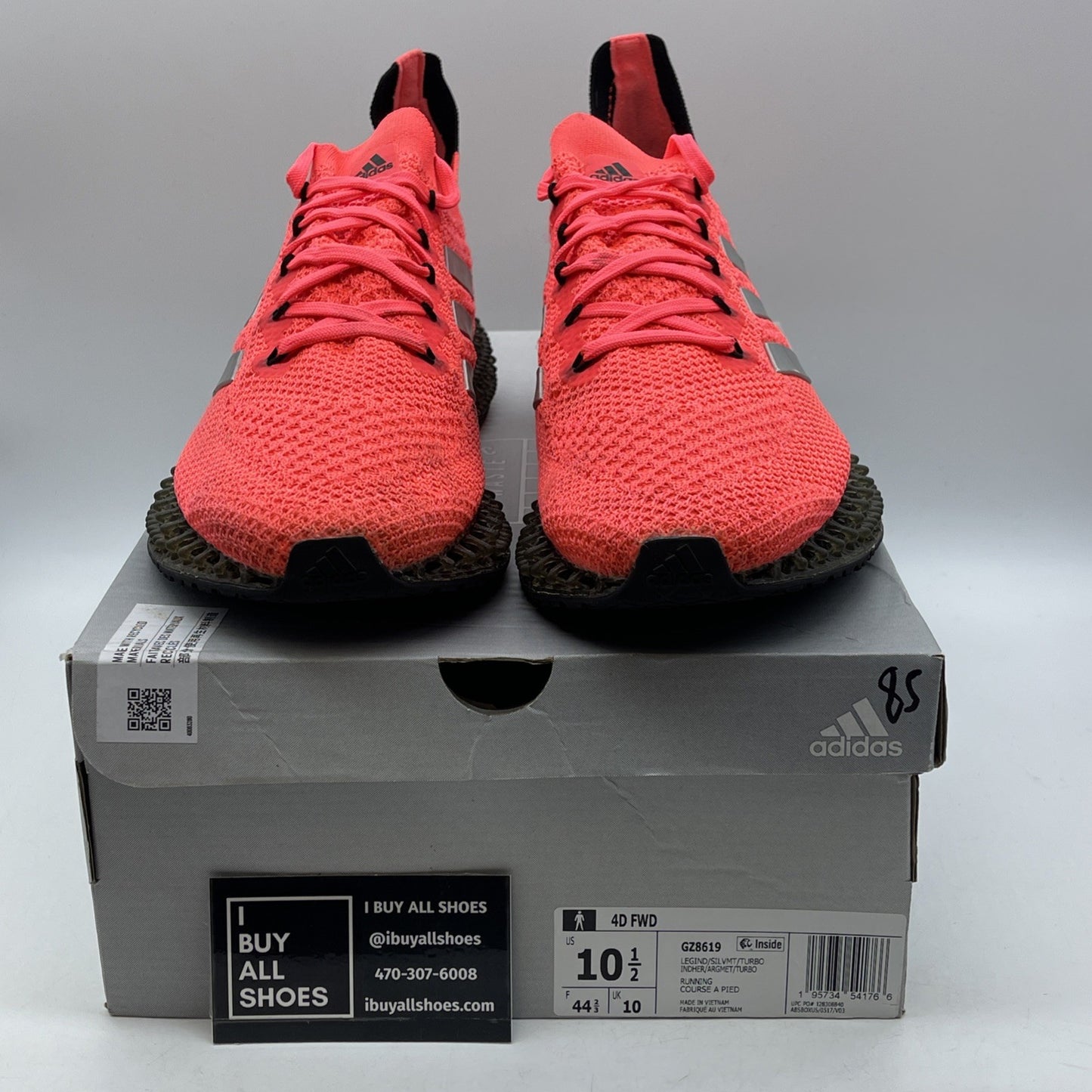 Size 10.5 - adidas 4DFWD Legacy Indigo Turbo Pink Grey Suede (GZ8619)