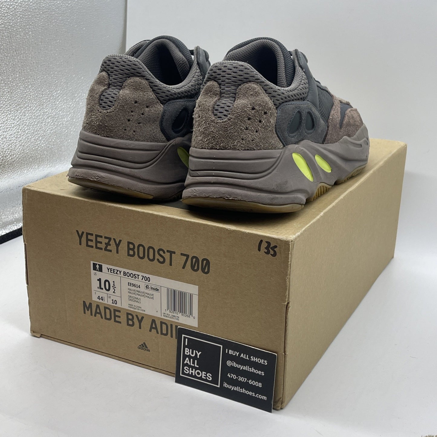 Size 10.5 - adidas Yeezy Boost 700 V1 Mauve Brown Suede Leather (EE9614)