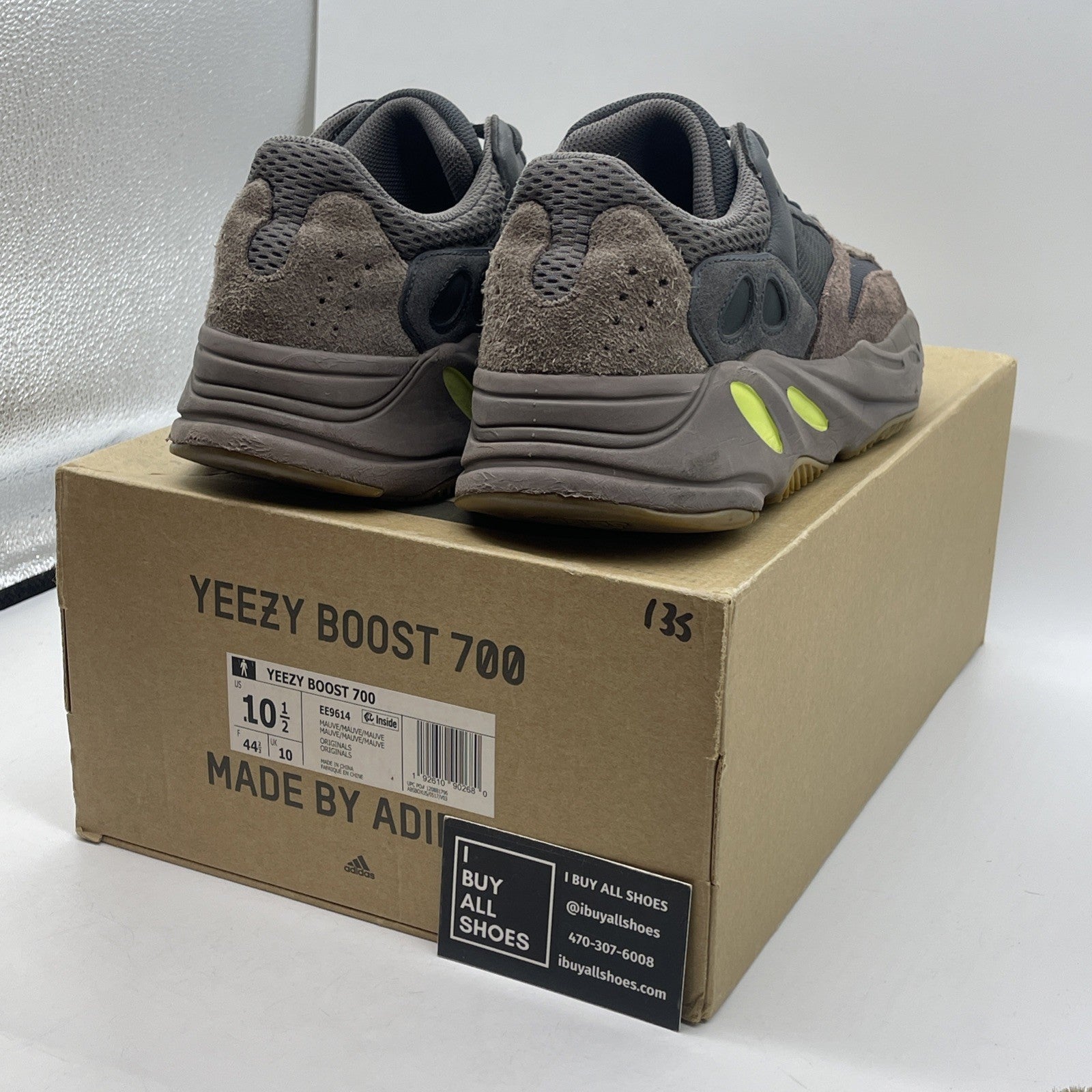 Size 10.5 - adidas Yeezy Boost 700 V1 Mauve Brown Suede Leather (EE9614)