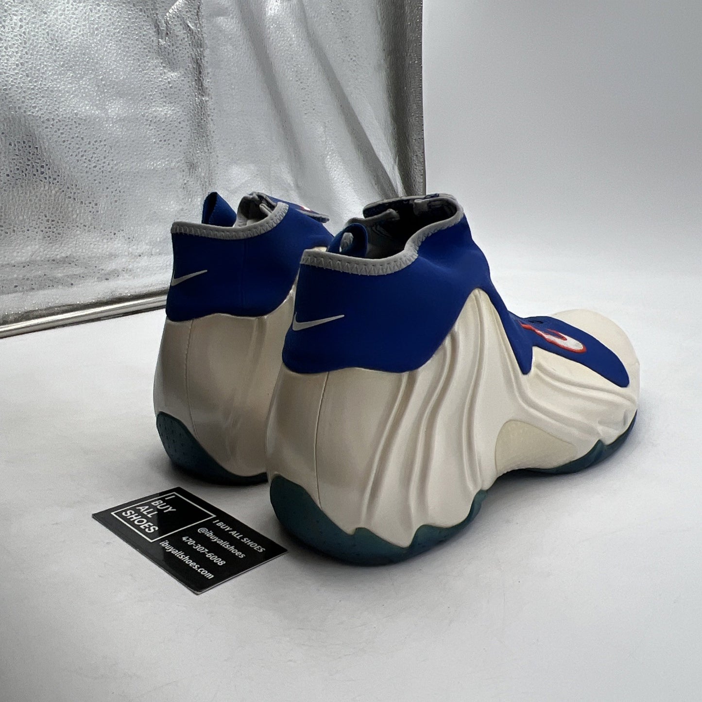Size 10.5 - Nike Air Flightposite Knicks White Blue New York (642307-100)
