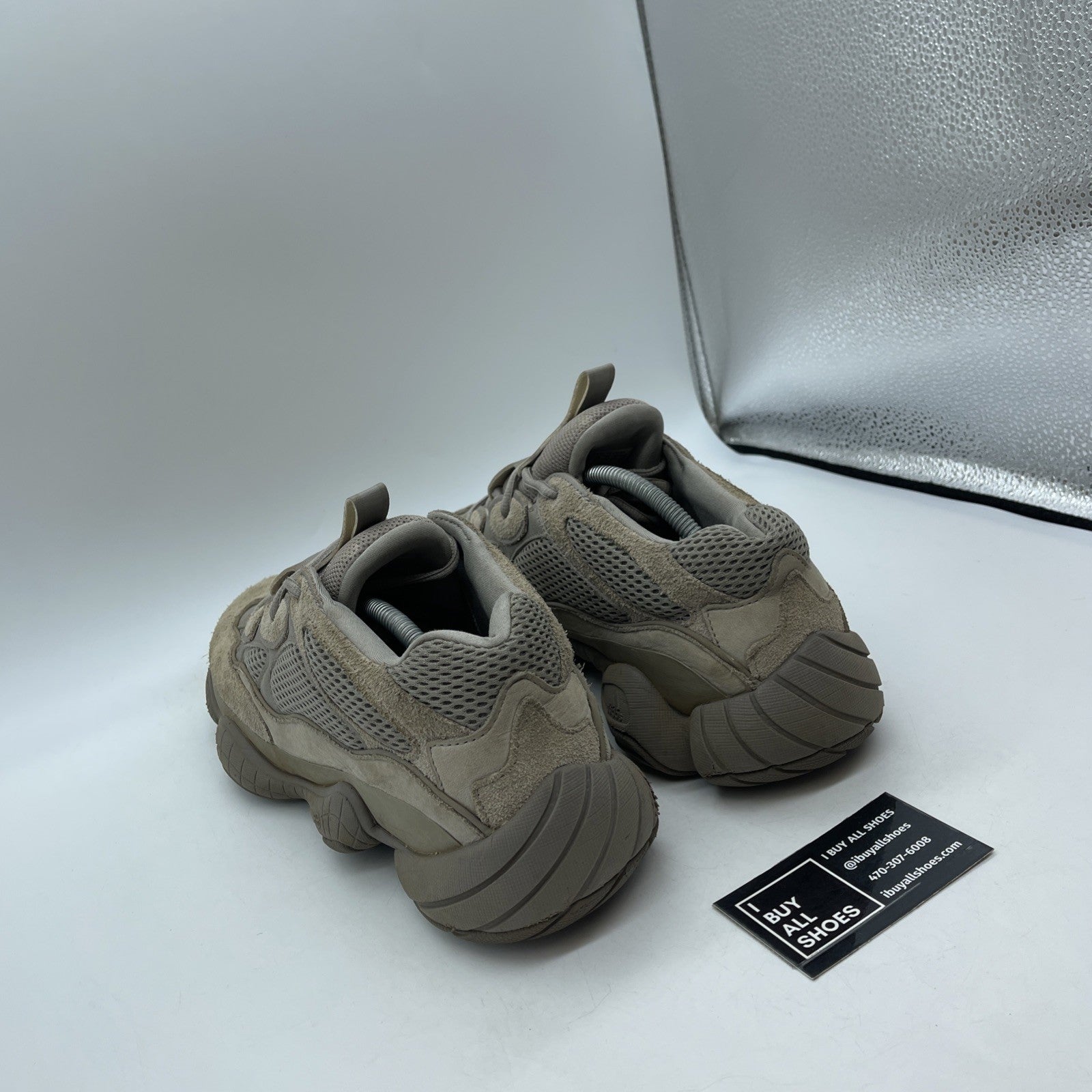 Size 12.5 - adidas Yeezy 500 Ash Grey Brown Suede Leather (GX3607)