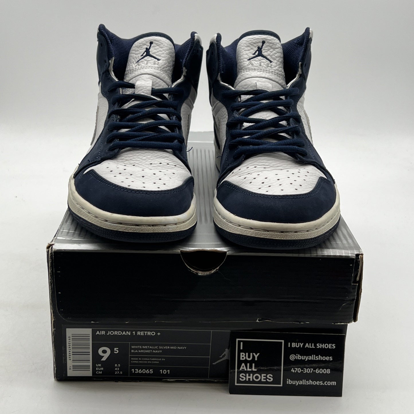 Size 9.5 - Air Jordan 1 Retro + Midnight Navy (136065-101)