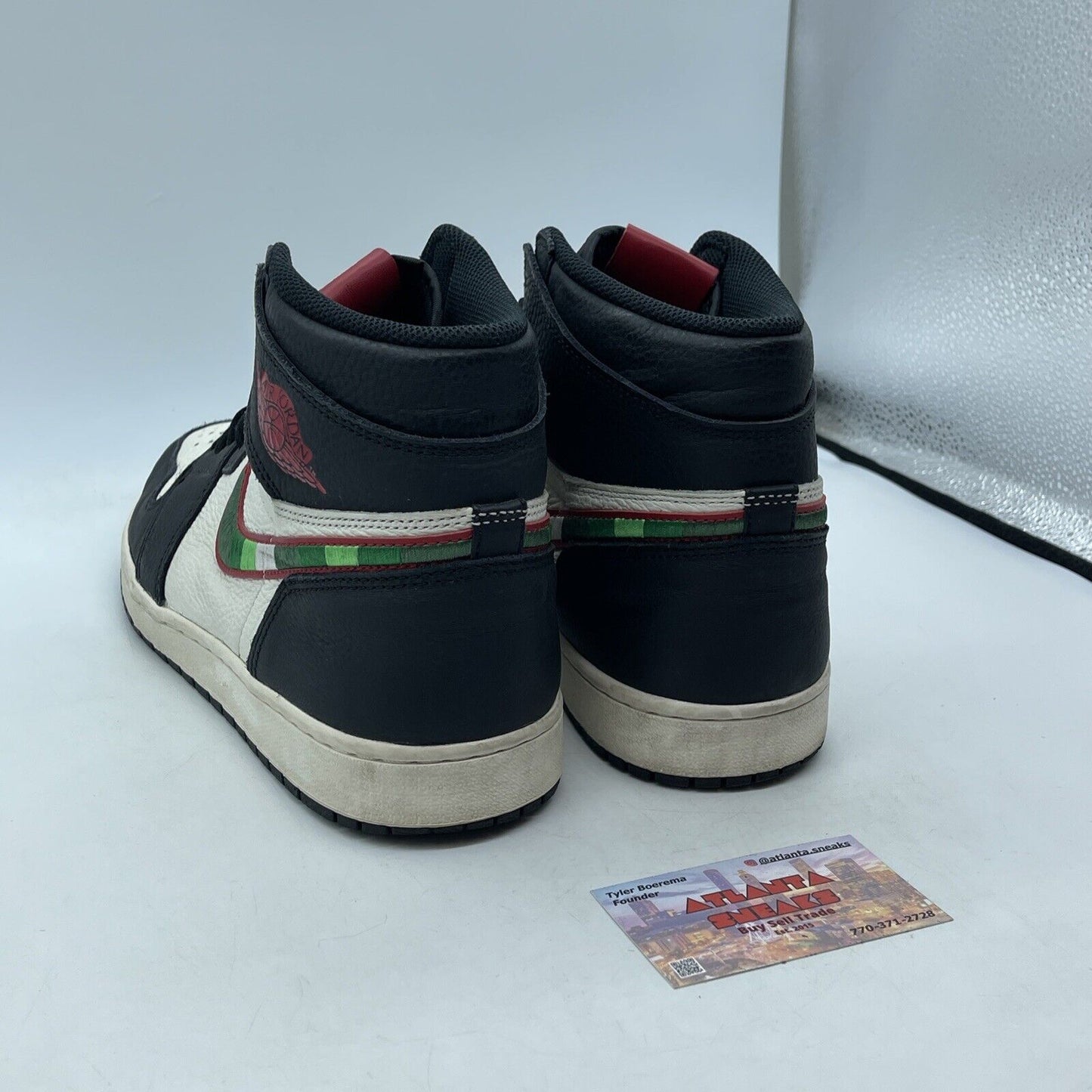 Size 12 - Air Jordan 1 Retro OG High A Star Is Born Black Leather (555088-015)