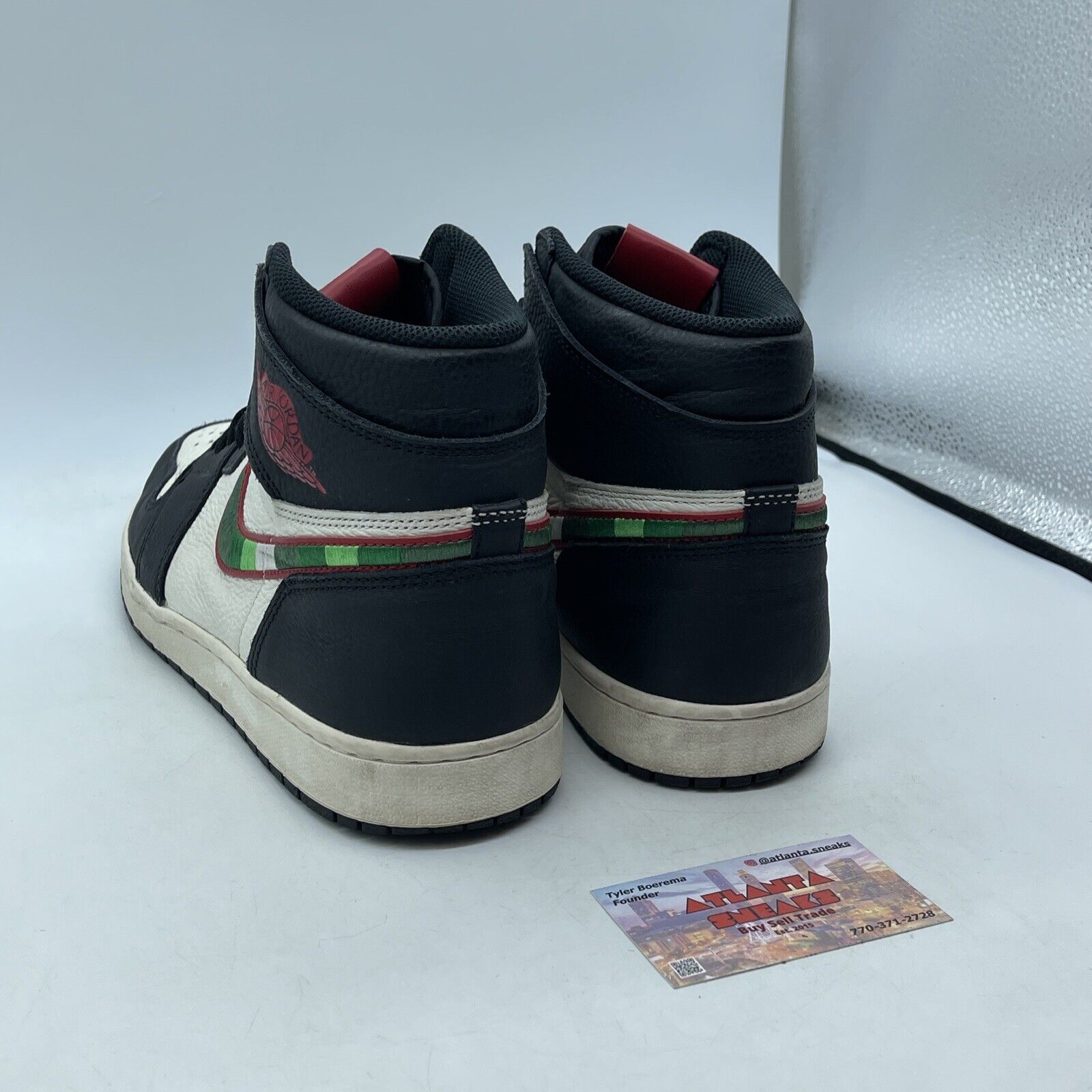 Size 12 - Air Jordan 1 Retro OG High A Star Is Born Black Leather (555088-015)
