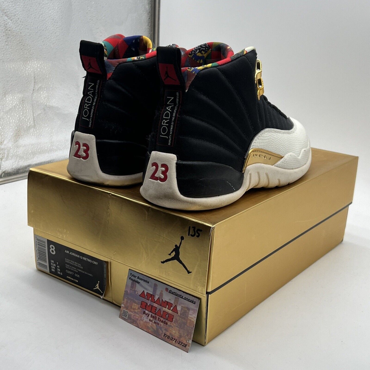 Size 8 - Air Jordan 12 Retro 2019 Chinese New Year White Leather (CI2977-006)