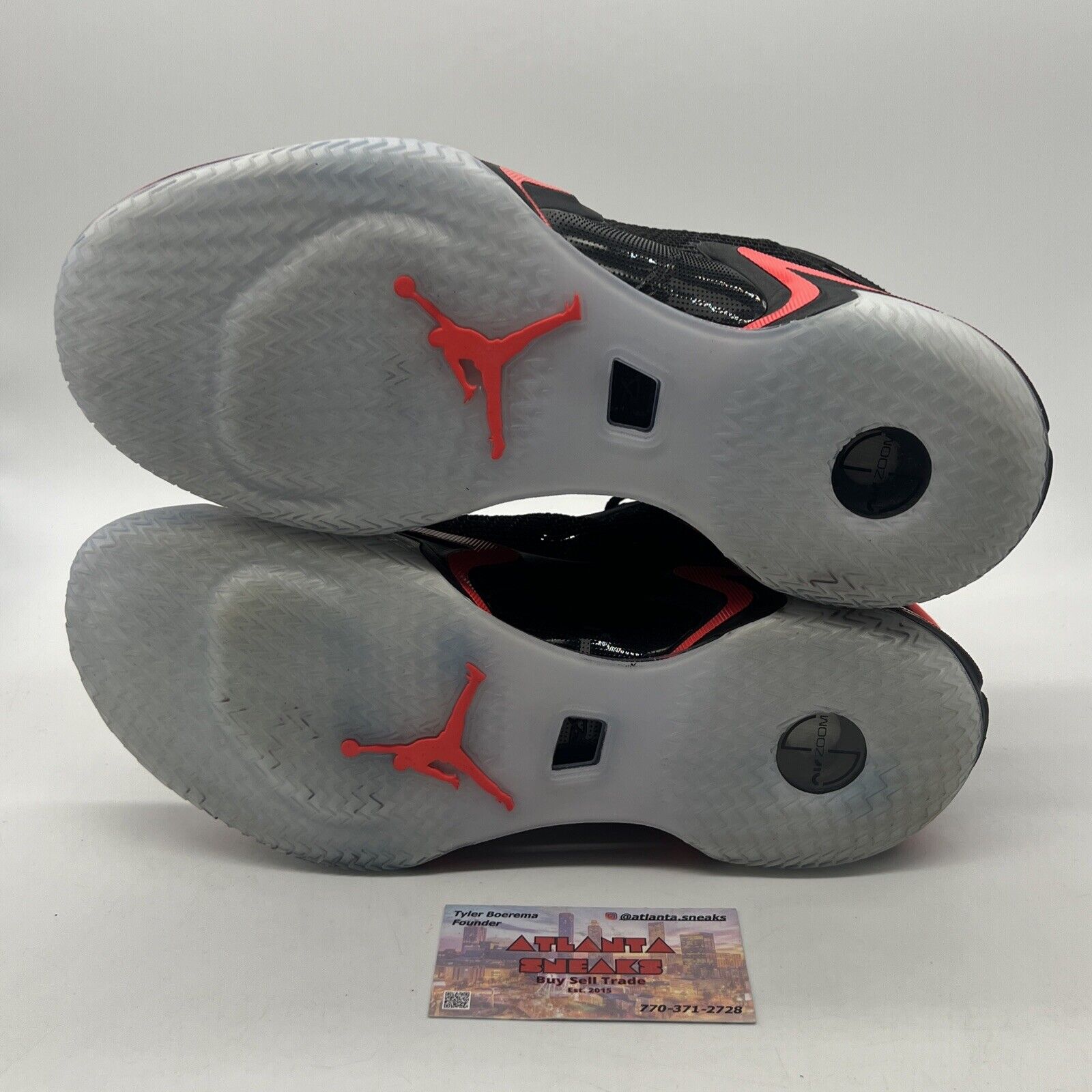 Size 9.5 - Air Jordan 36 Black Infrared Icey Suede (CZ2650-001)