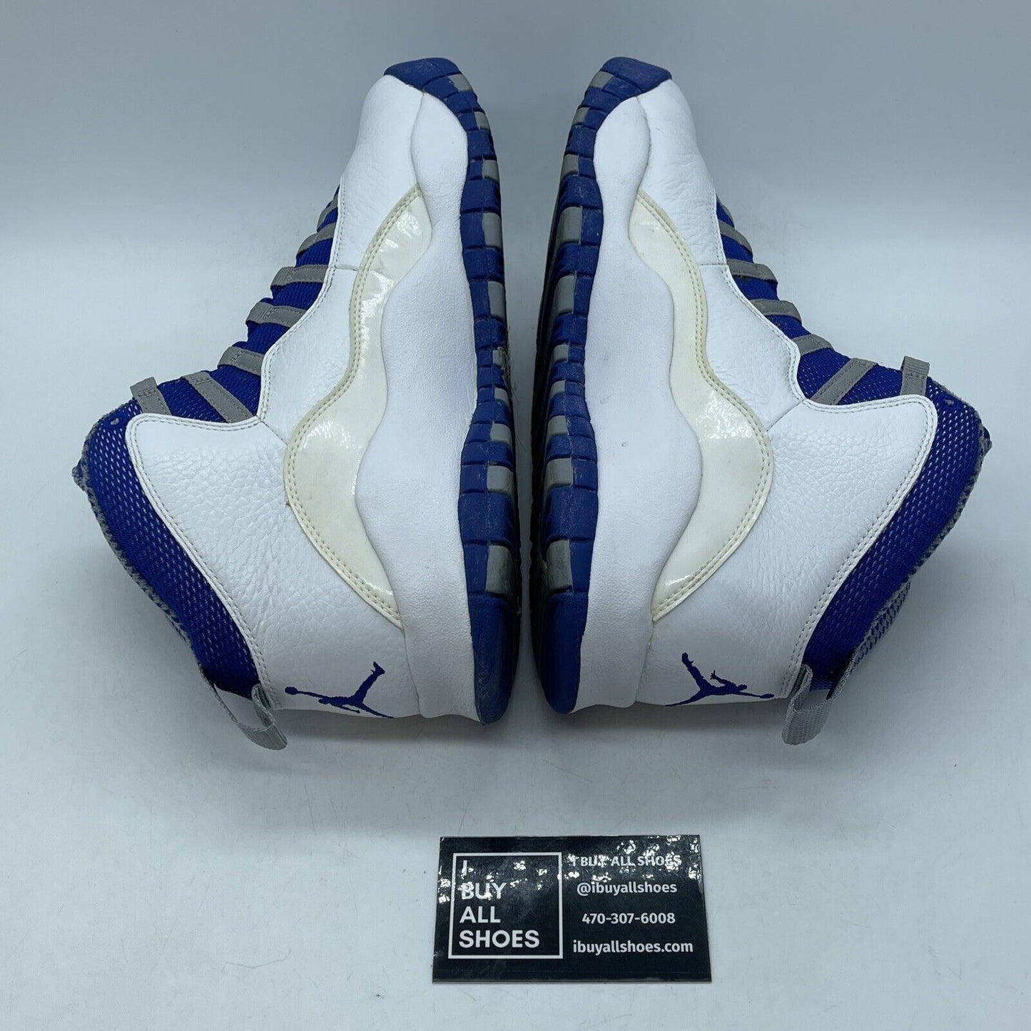 Size 9.5 - Air Jordan 10 Retro TXT Old Royal Blue White Suede (487214-107)