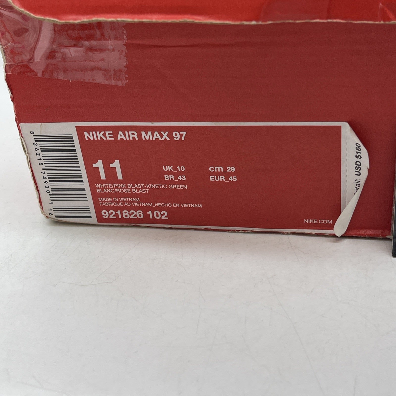 Size 11 - Nike Air Max 97 South Beach (921826-102)