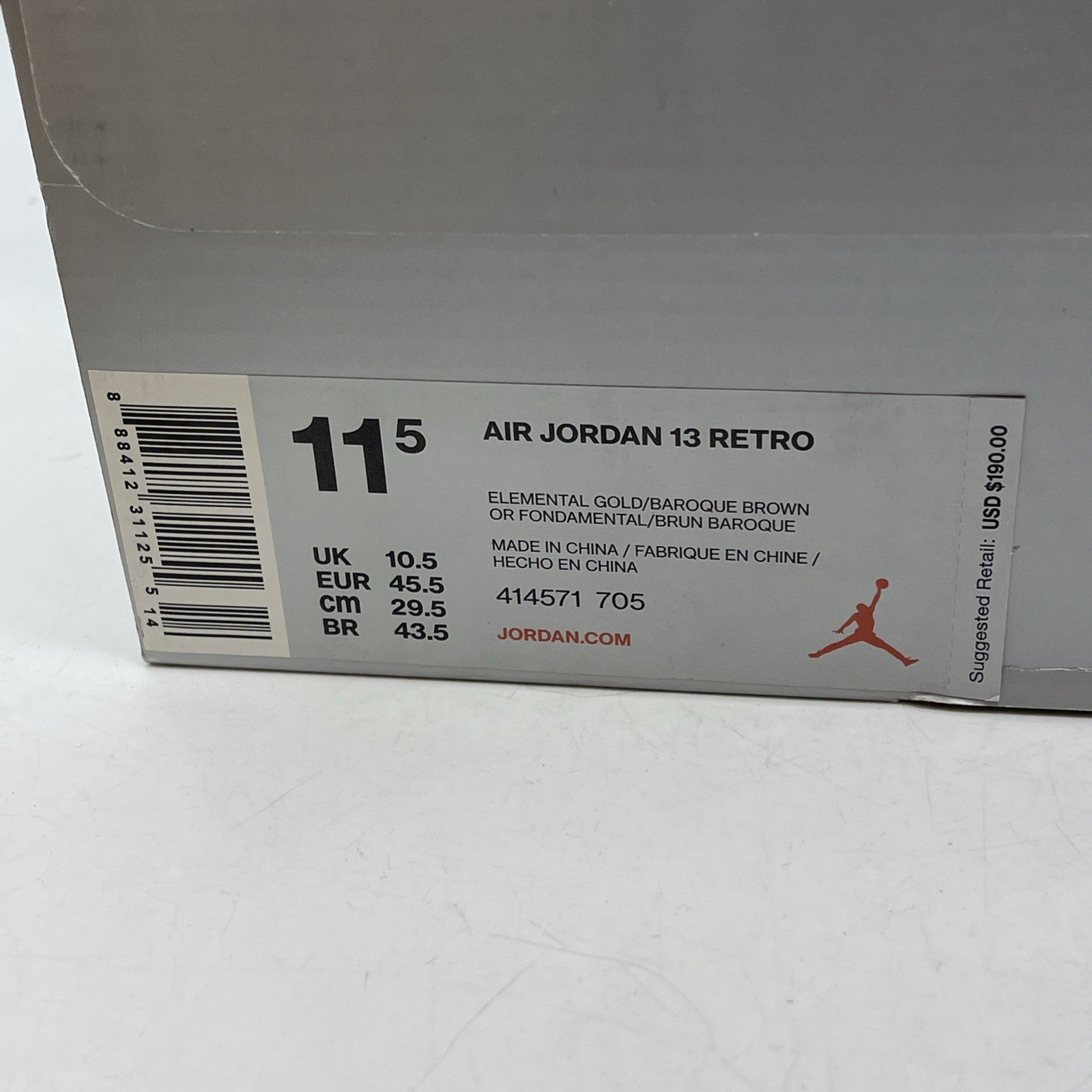 Size 11.5 - Air Jordan 13 Retro Wheat (414571-705(