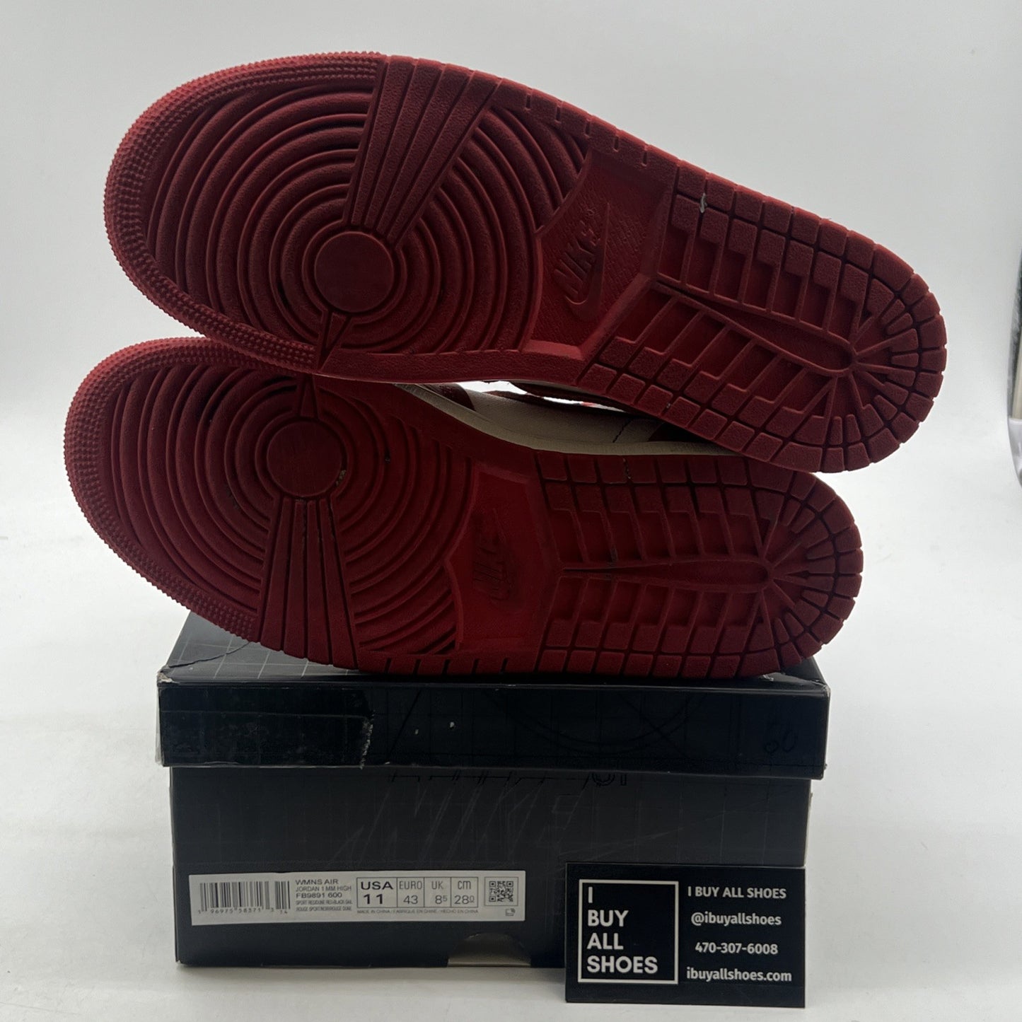 Size 11W - Air Jordan 1 Method of Make High Sport Red W (FB9891-600)