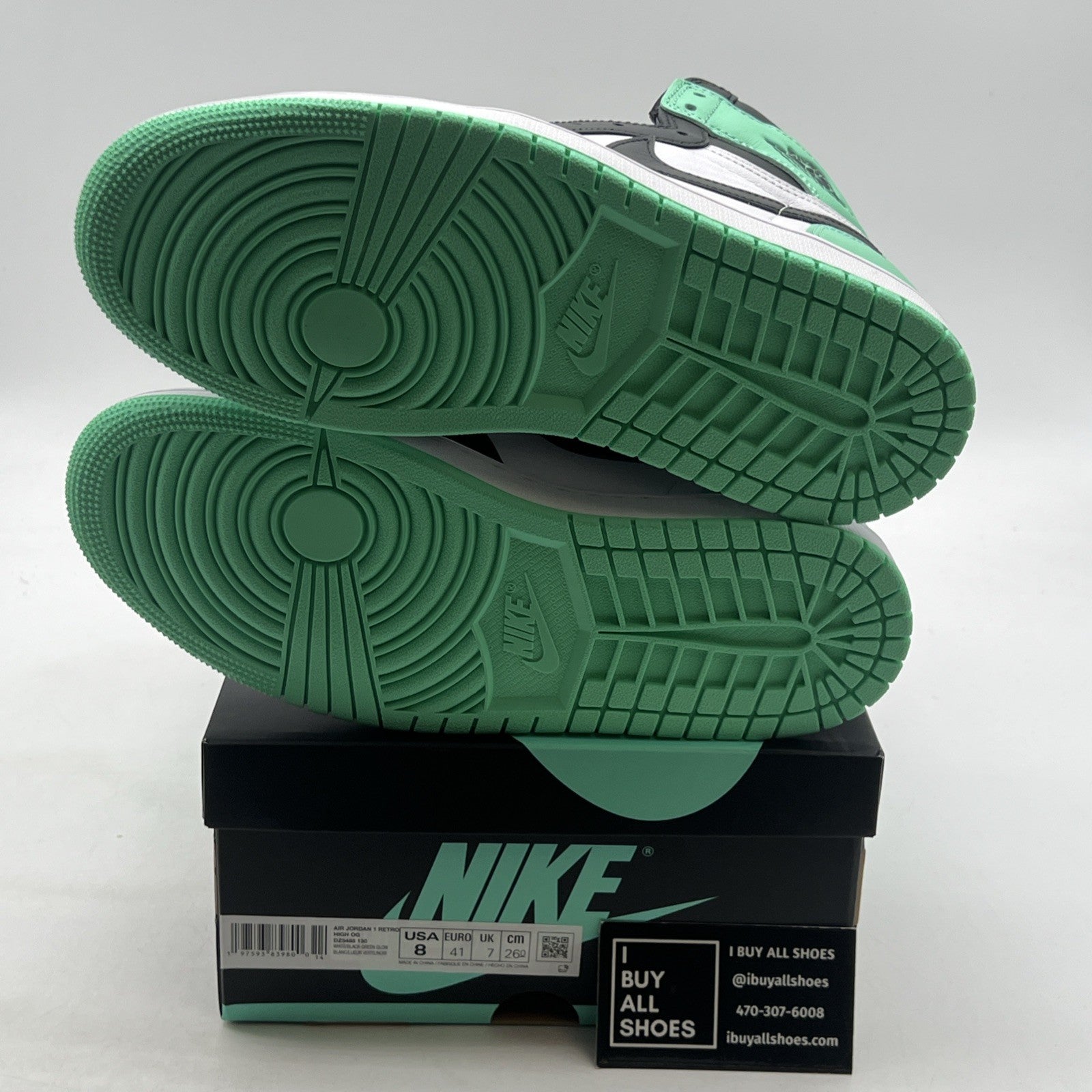 Size 8 - Air Jordan 1 Retro OG High Green Glow (DZ5485-130)