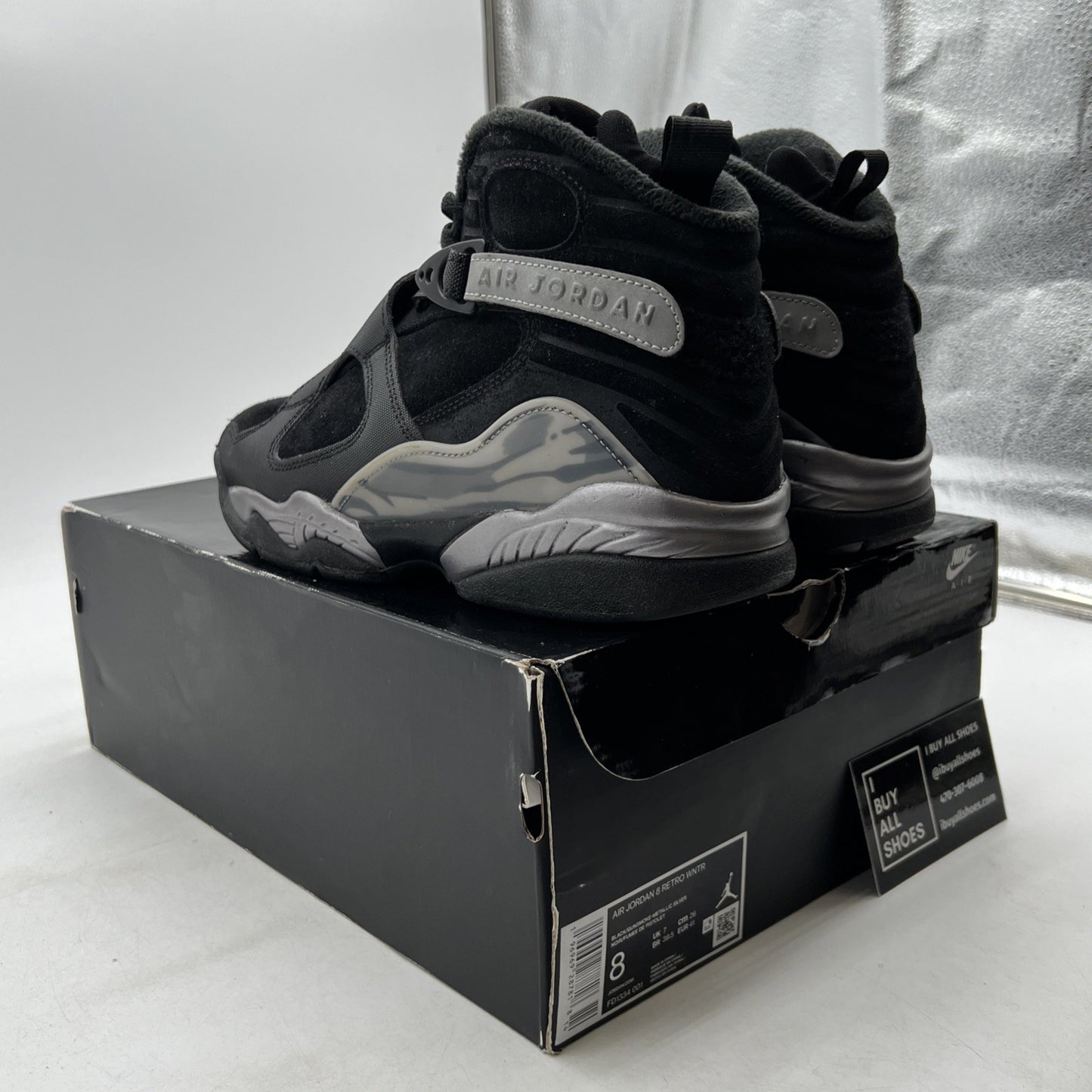 Size 8 - Air Jordan 8 Retro Winterized Gunsmoke (FD1334-001)