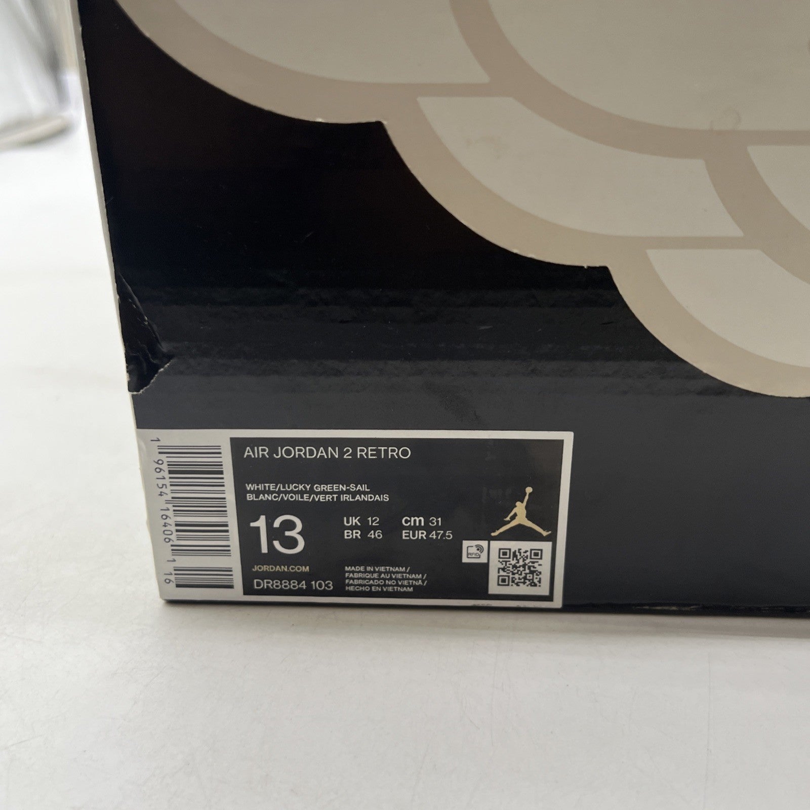 Size 13 - Air Jordan 2 Retro Lucky Green (DR8884-103)