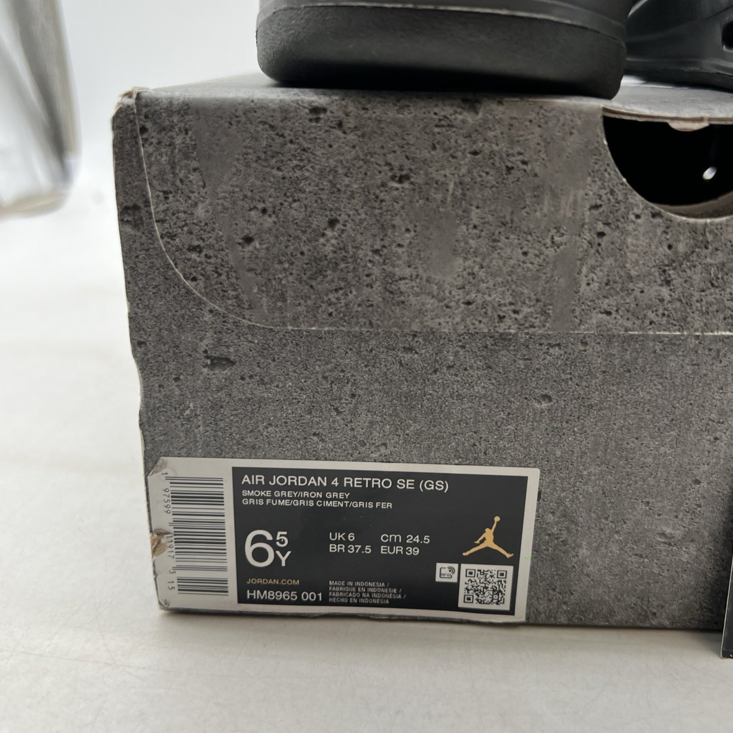 Size 6.5Y - Air Jordan 4 Retro SE Paris Olympics Wet Cement (HM8965-001)
