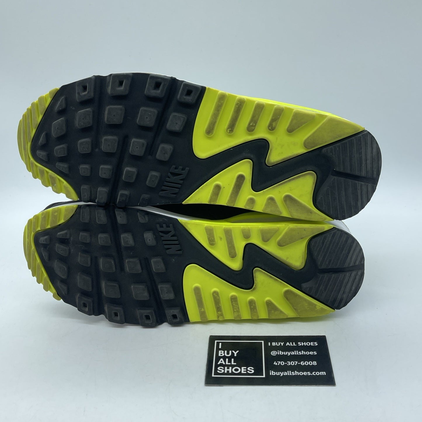 Size 7.5 - Nike Air Max 90 2020 Volt Gray Black Suede Leather (CD0881-103)