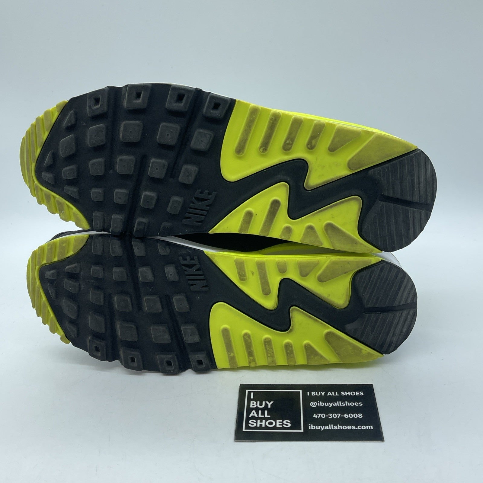 Size 7.5 - Nike Air Max 90 2020 Volt Gray Black Suede Leather (CD0881-103)