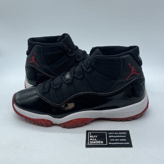 Size 11.5 - Jordan 11 Retro High Bred Black Suede Leather (378037-061)