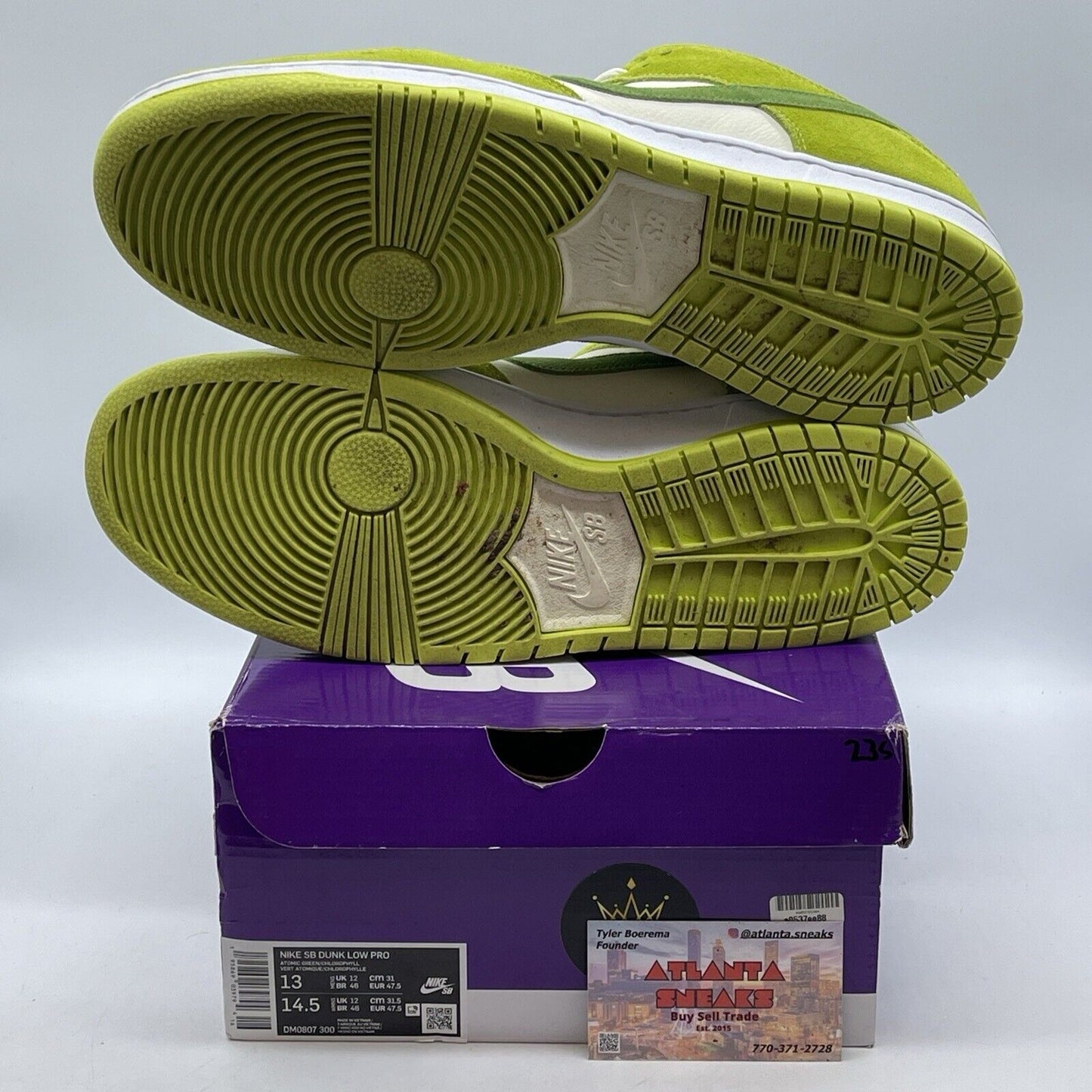 Size 13 - Nike Dunk Pro SB Low Fruity Pack - Green Apple