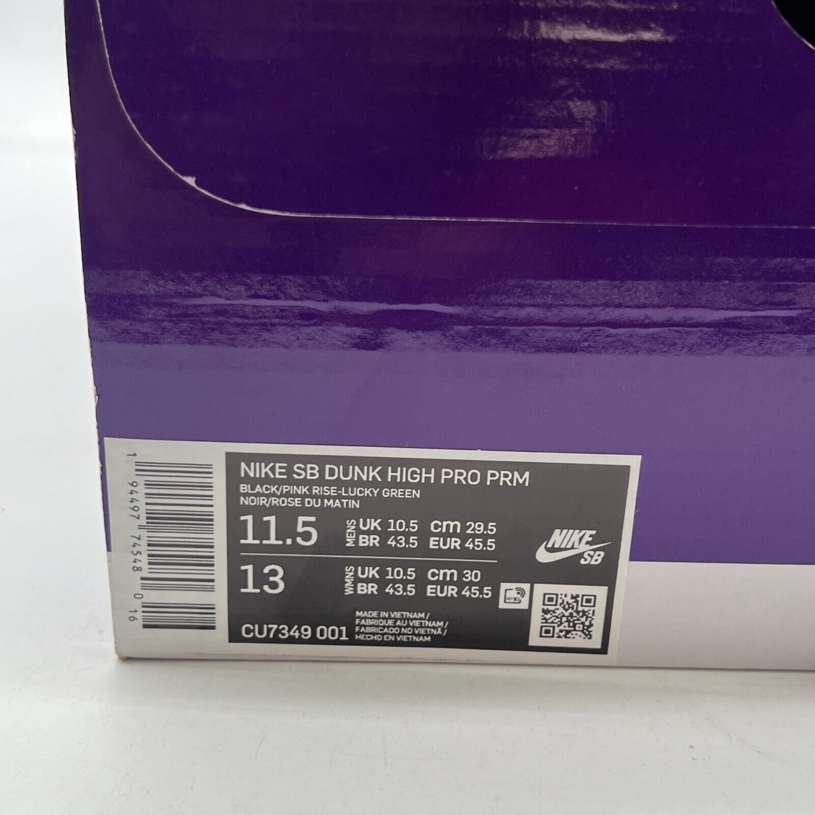 Size 11.5 - Nike Dunk Pro Premium SB High Invert Celtics (CU7349-001)